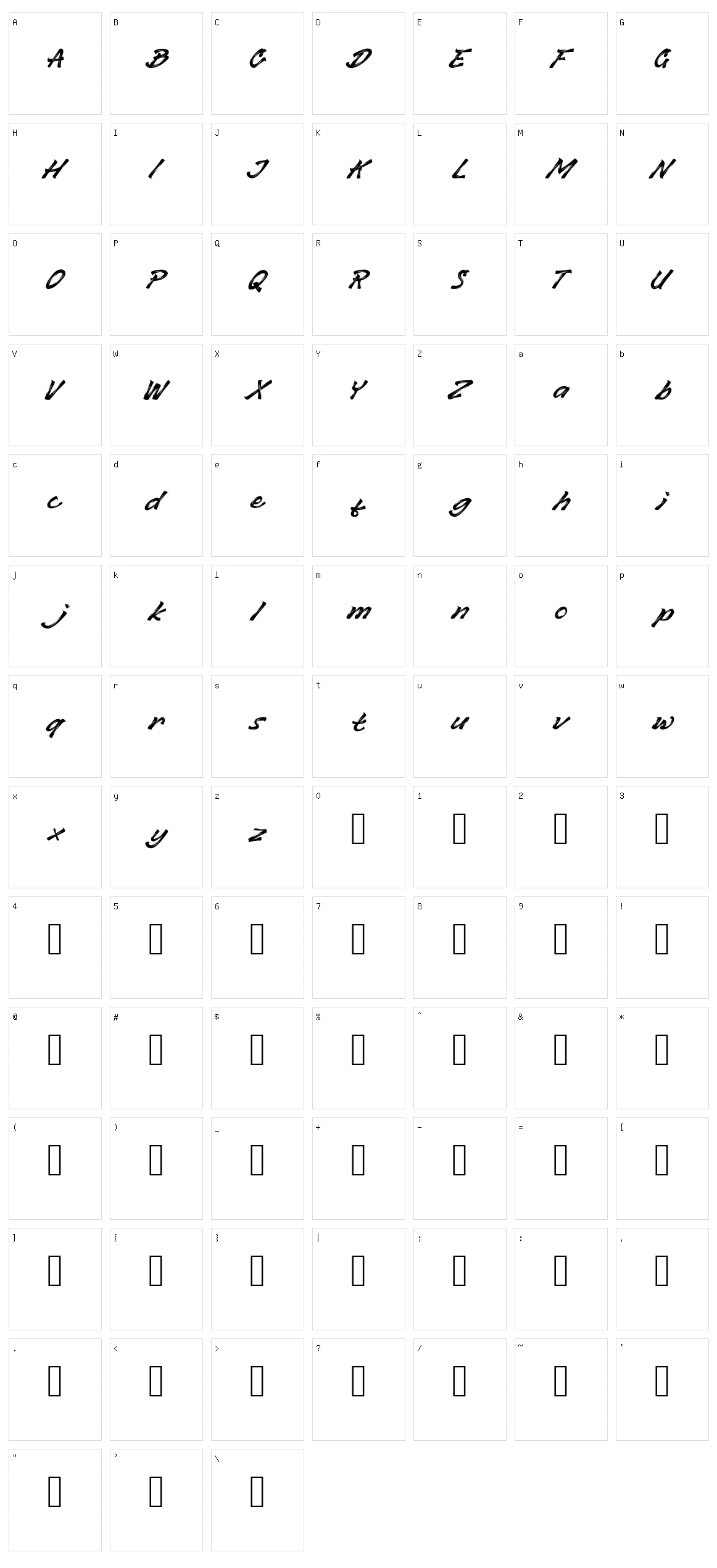 Beef Character Set