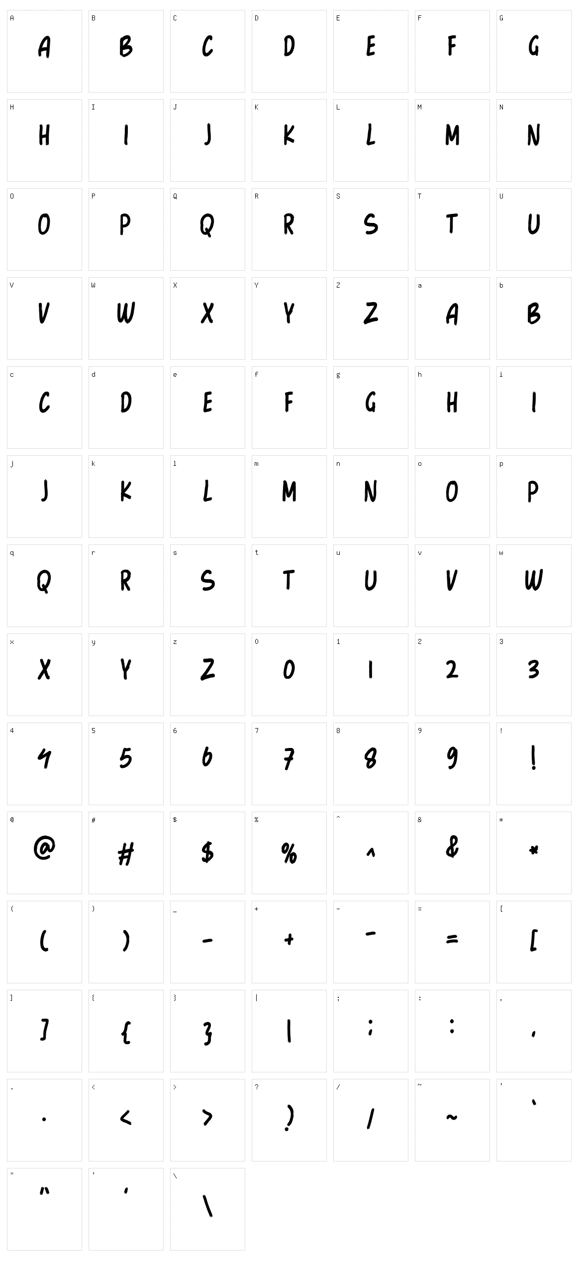 GoodBoom Character Set