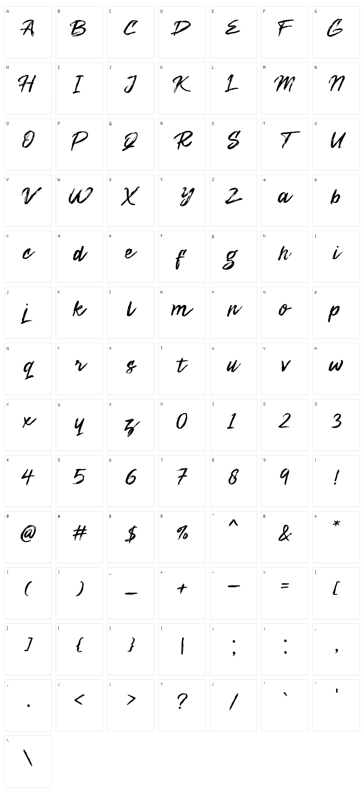 Zenghief Character Set