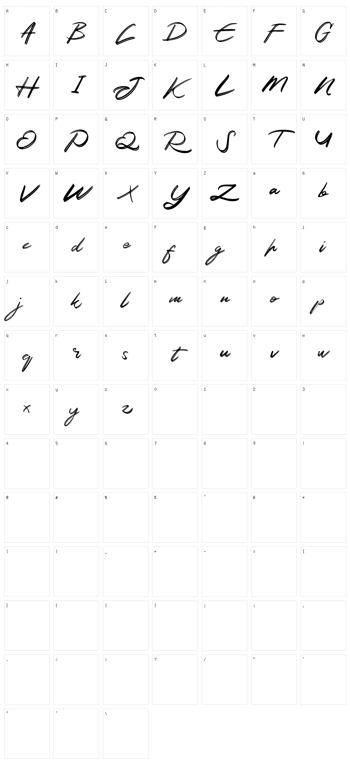 Akod Character Set