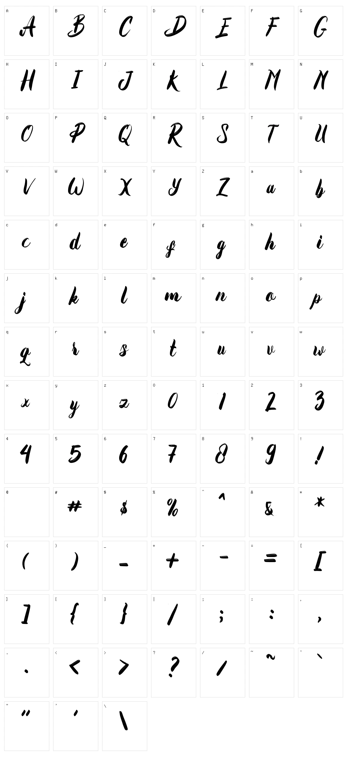 Emphasize Character Set