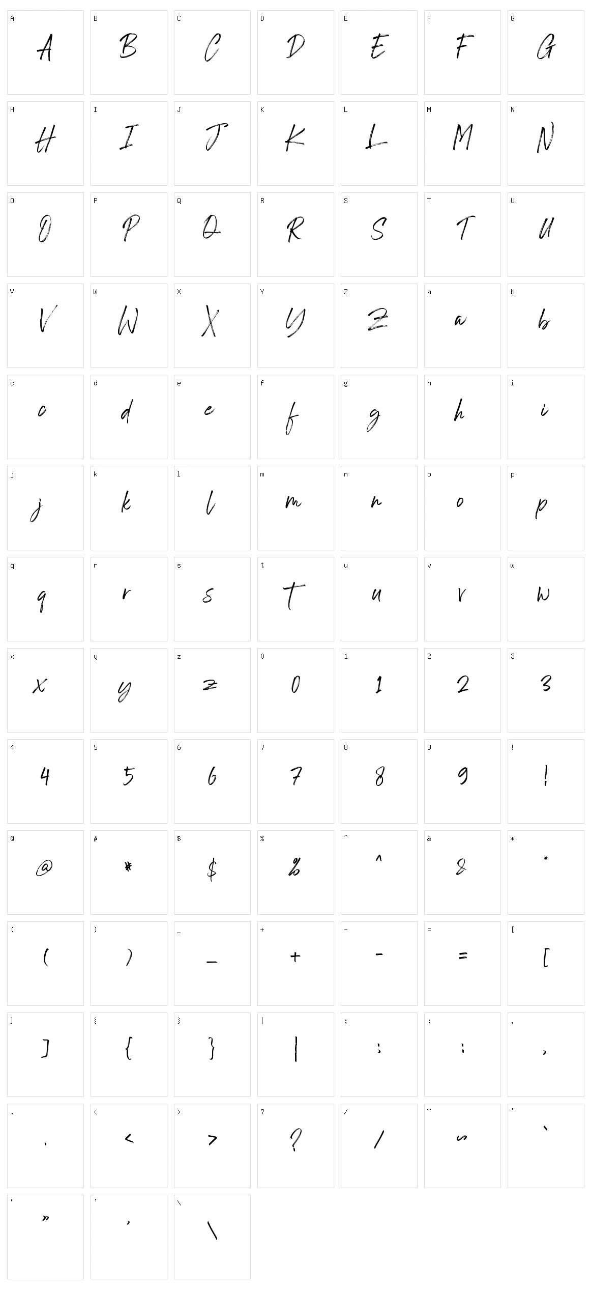 Lestagine Character Set