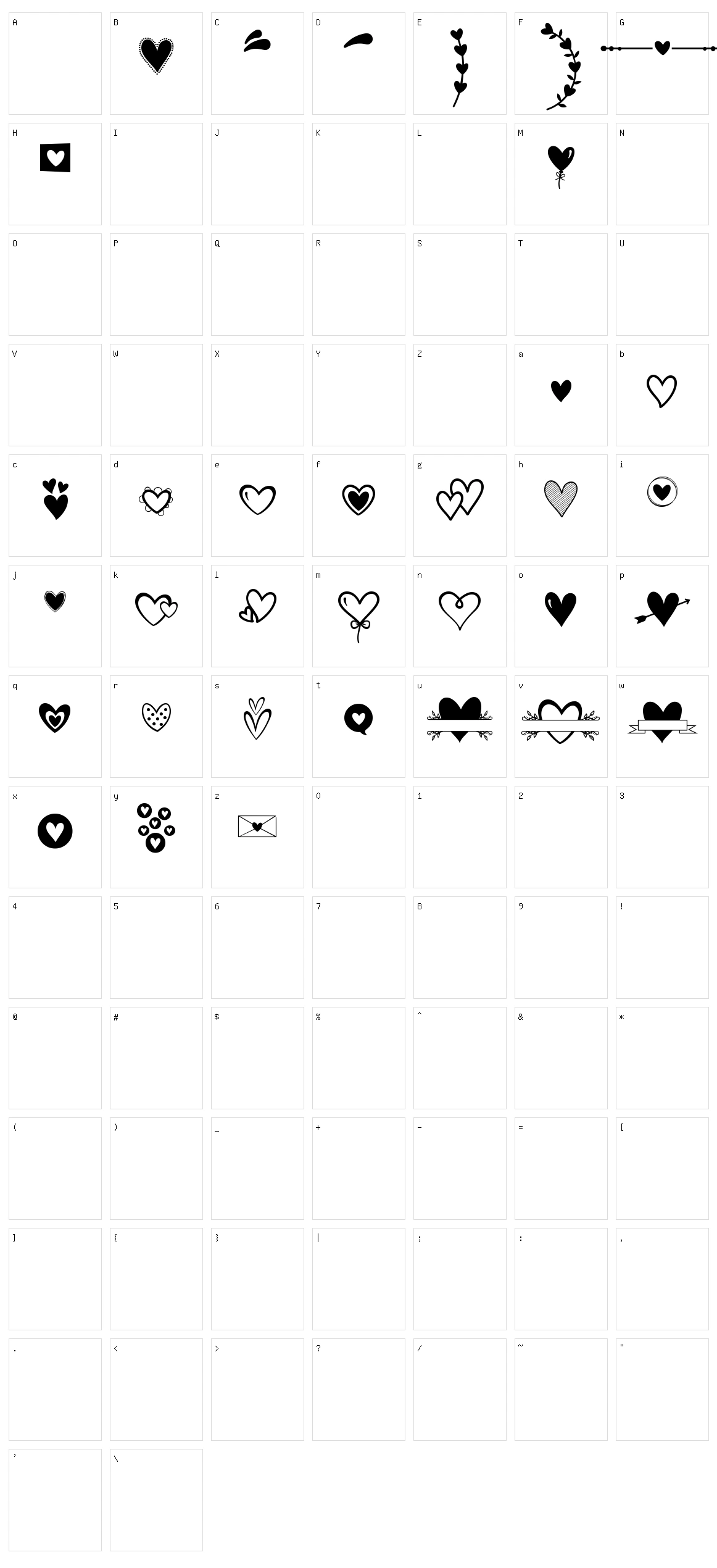 Merciful Heart Doodle Character Set