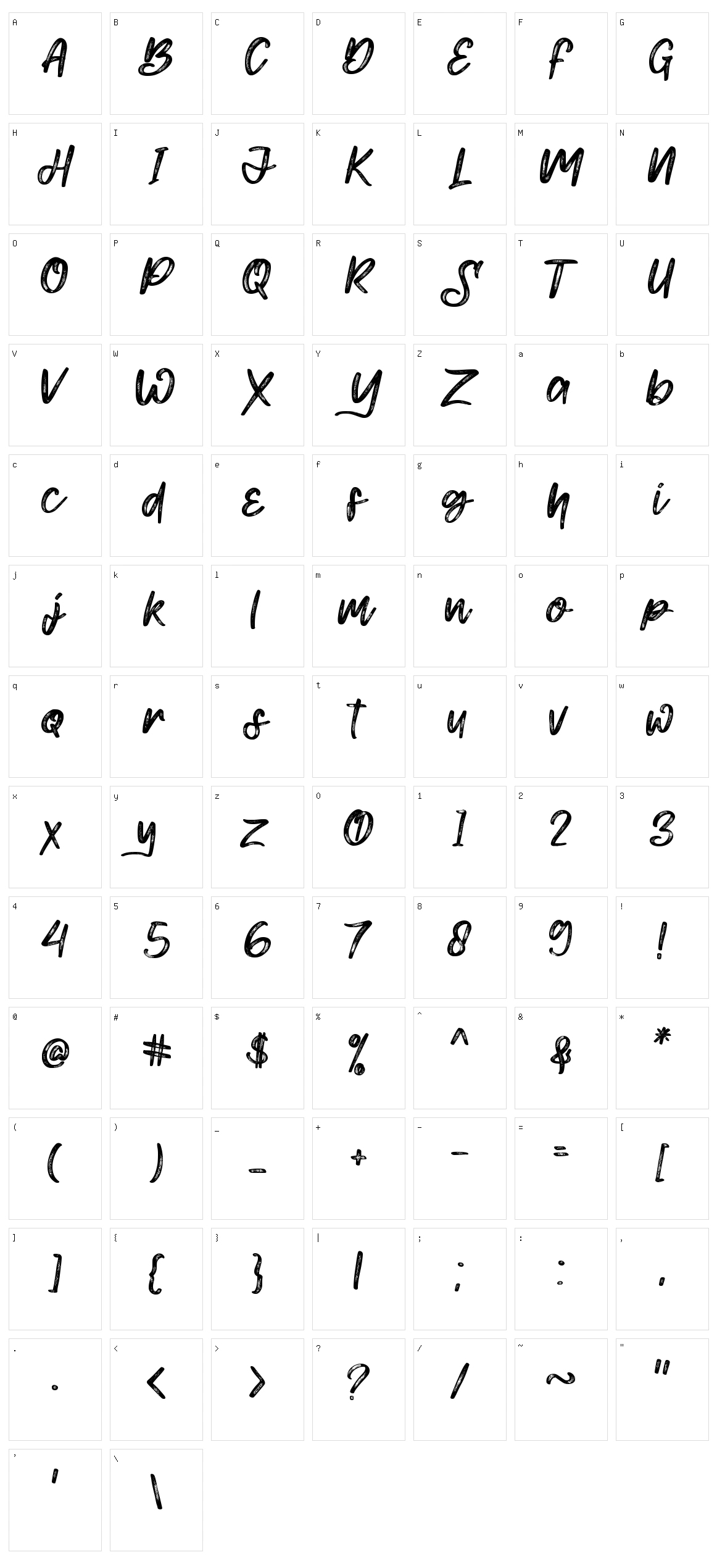Smith Mouth Character Set