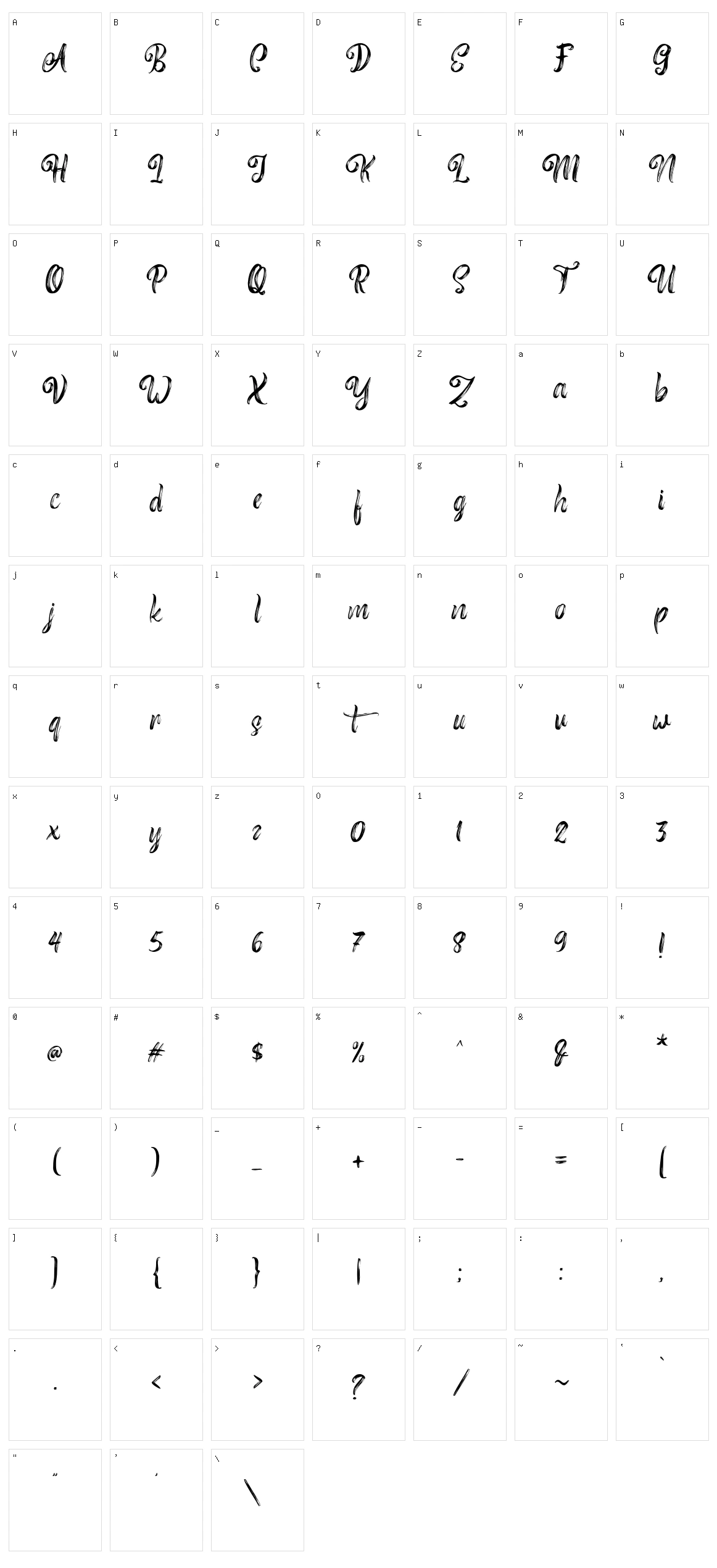 Roasttery Character Set