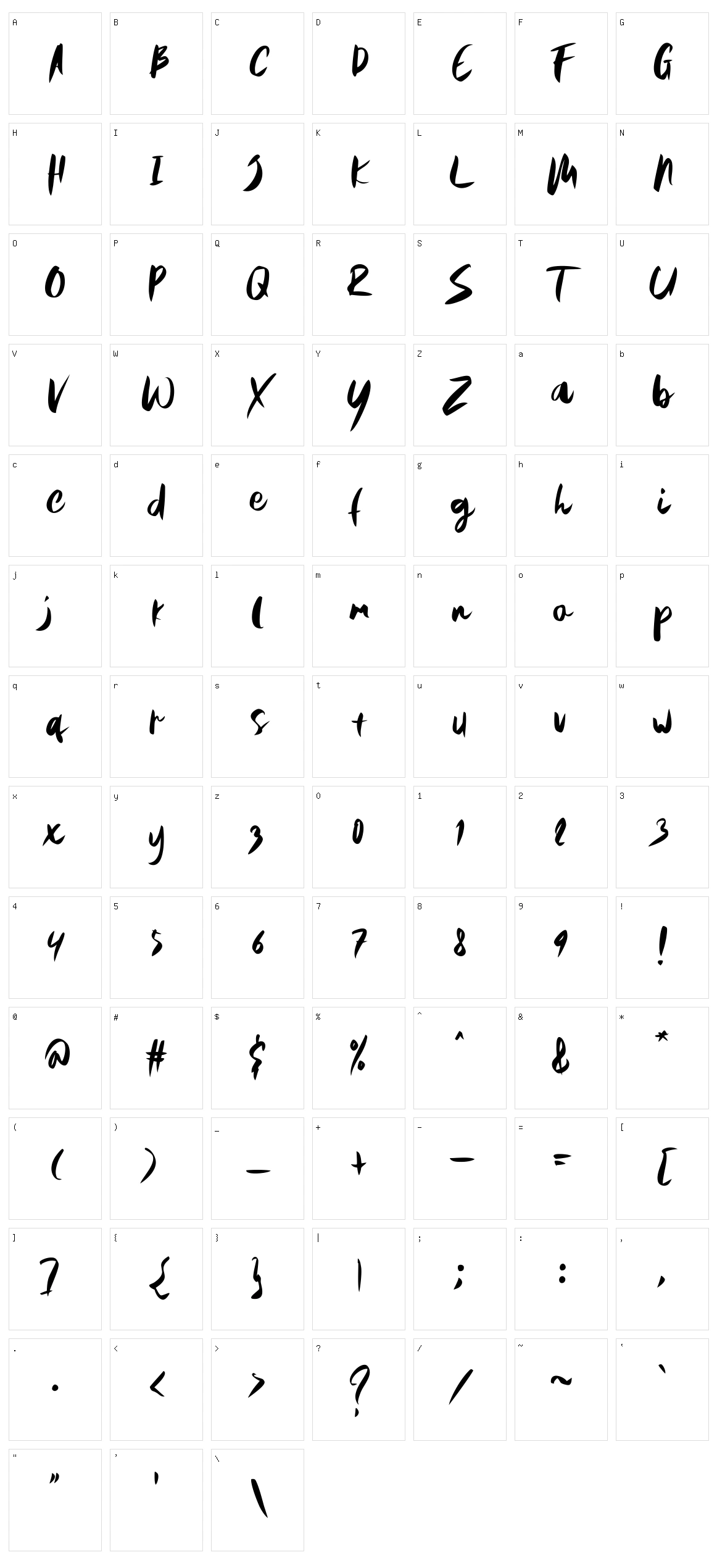 Orleans Character Set