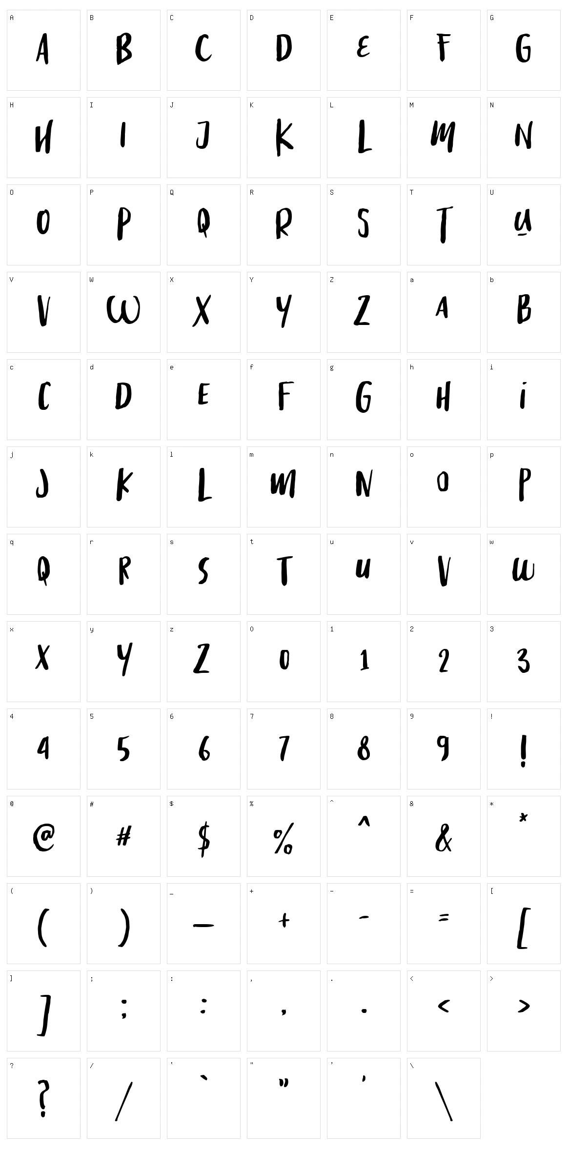 Great Friend Character Set