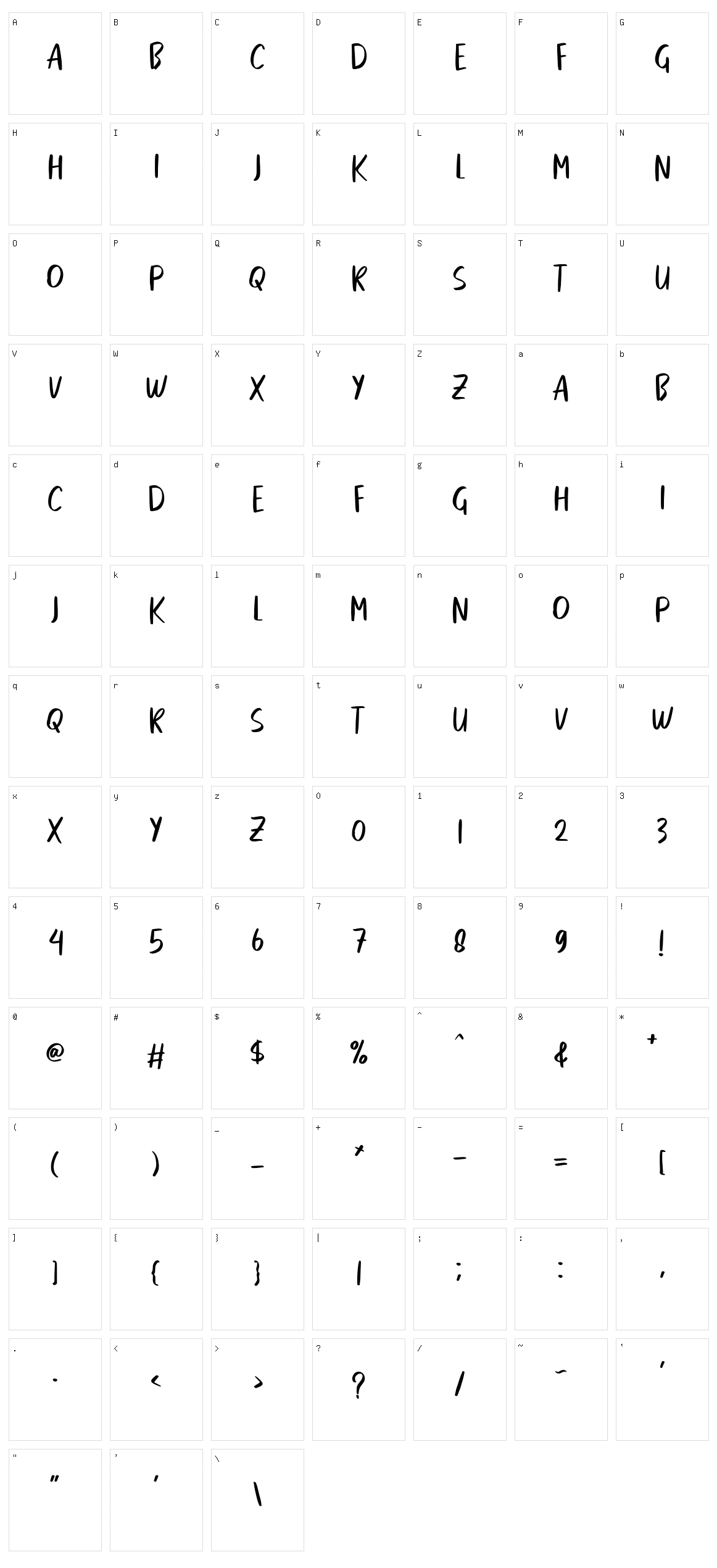 Foolish Character Set