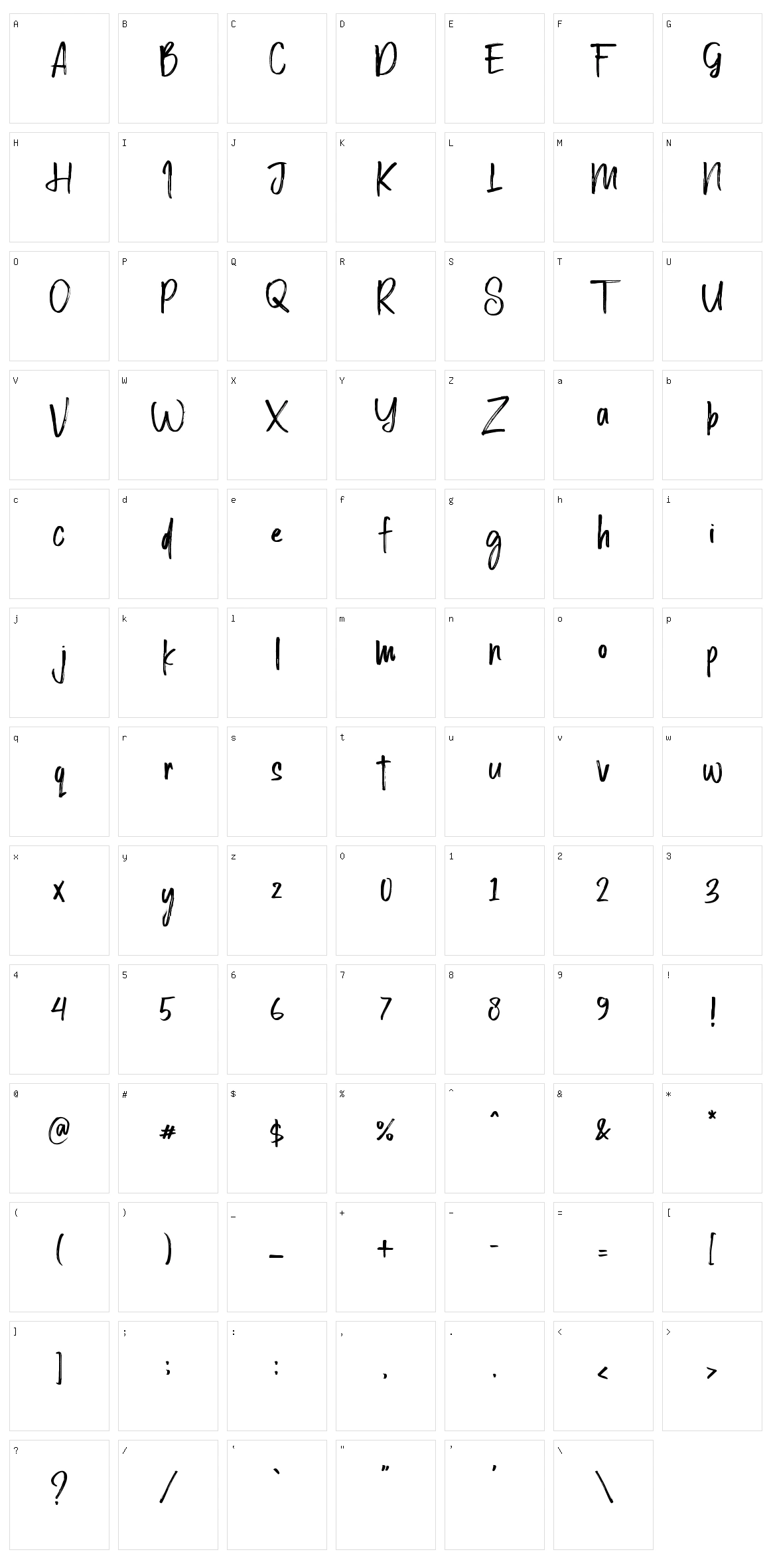 Solution Character Set
