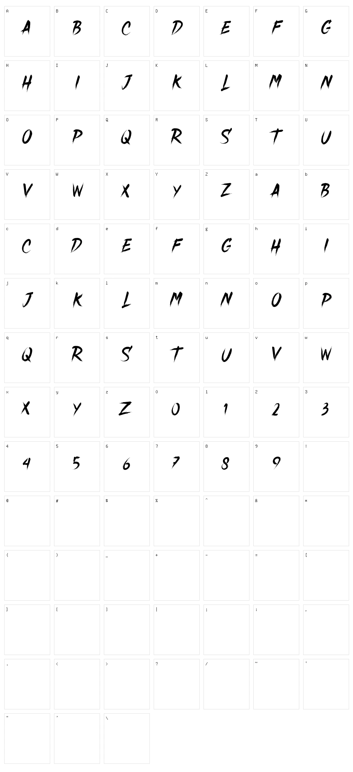 Crack Character Set