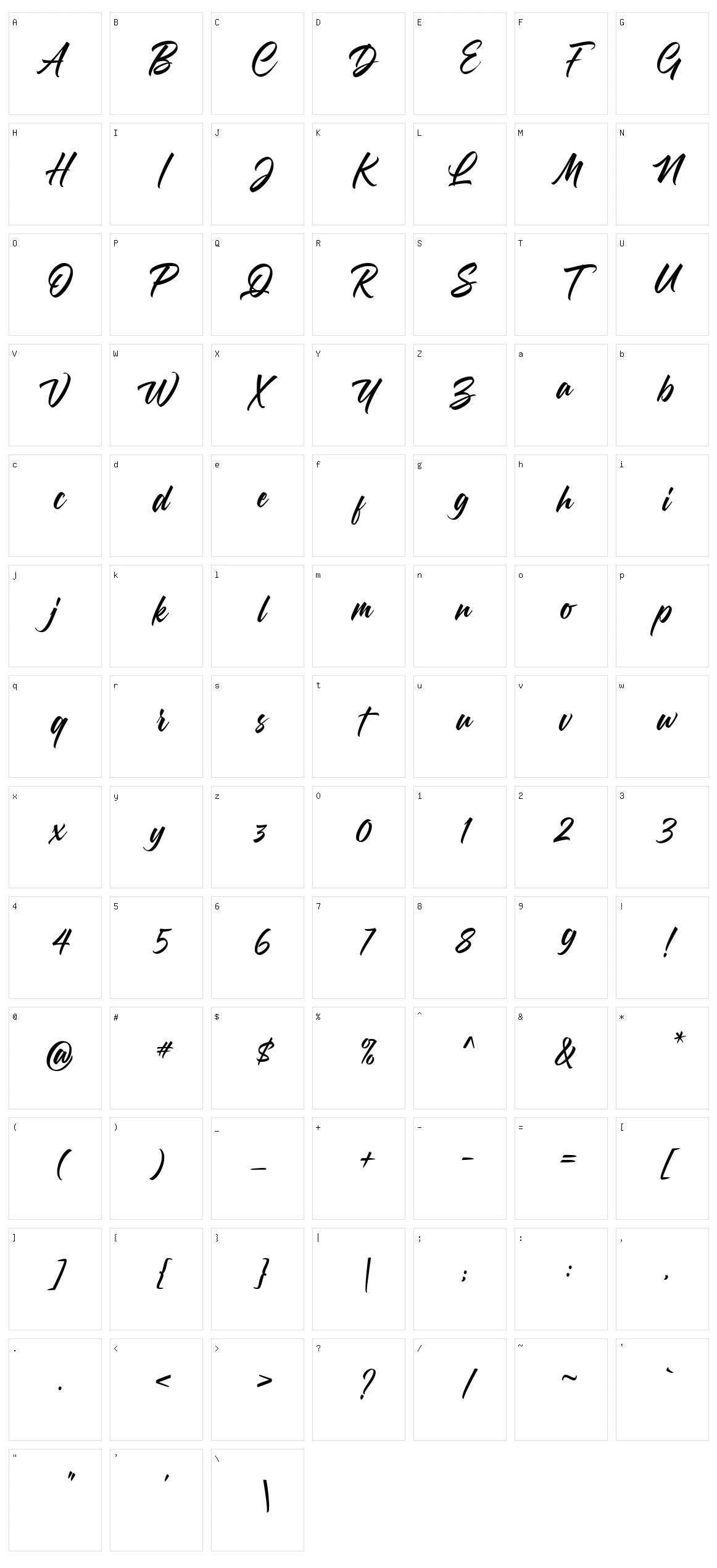 Morning Glory Character Set