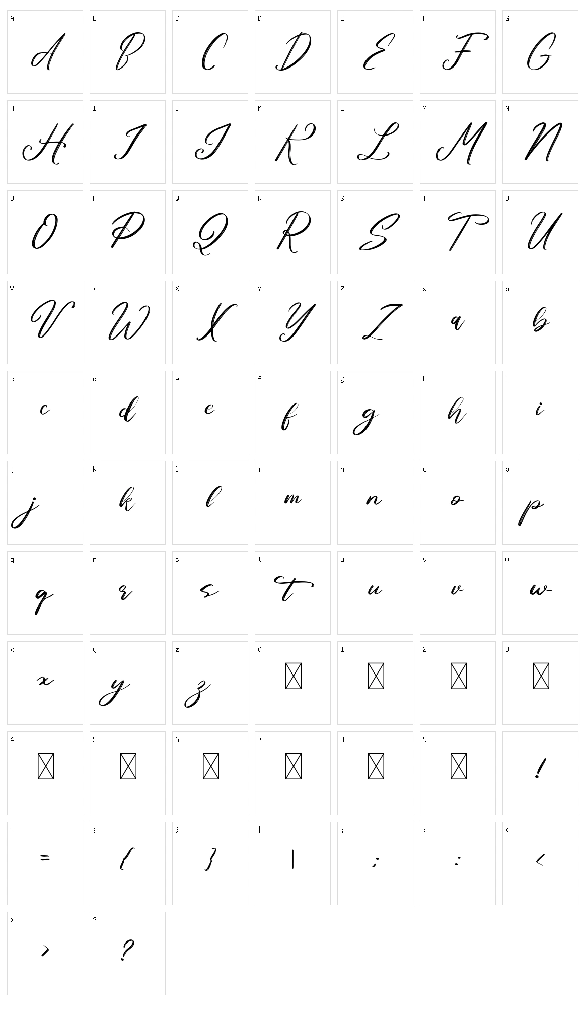 Hallisya Character Set