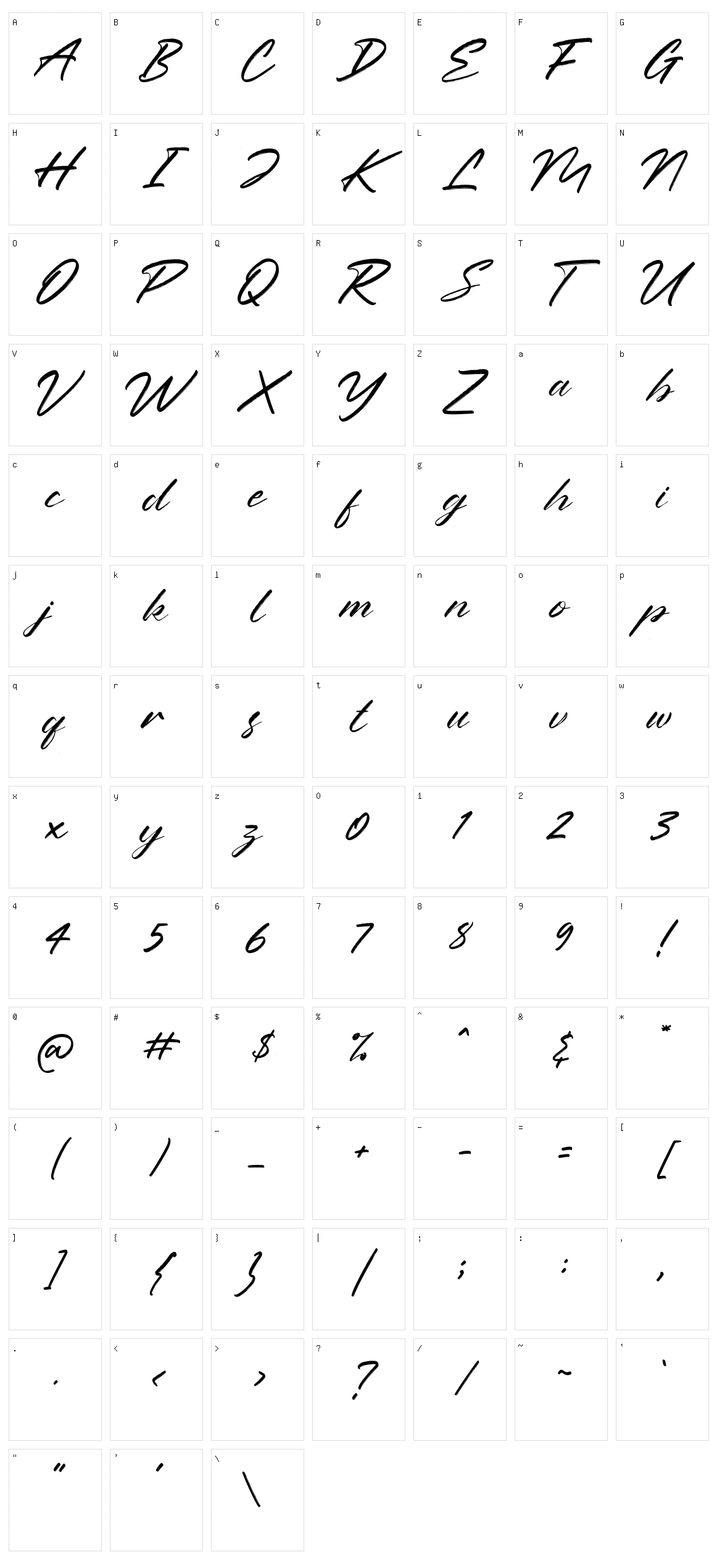 Polandia Character Set
