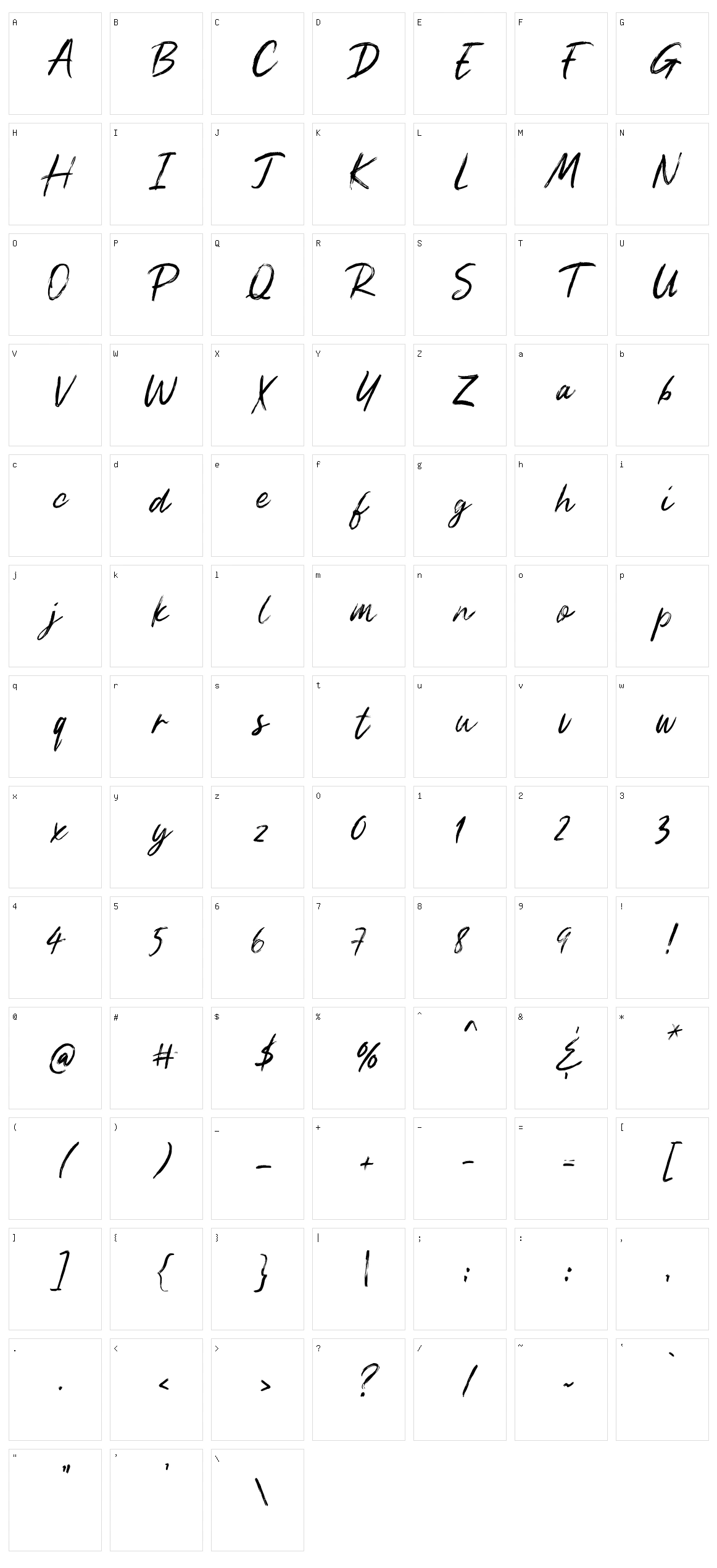 Kreature Character Set