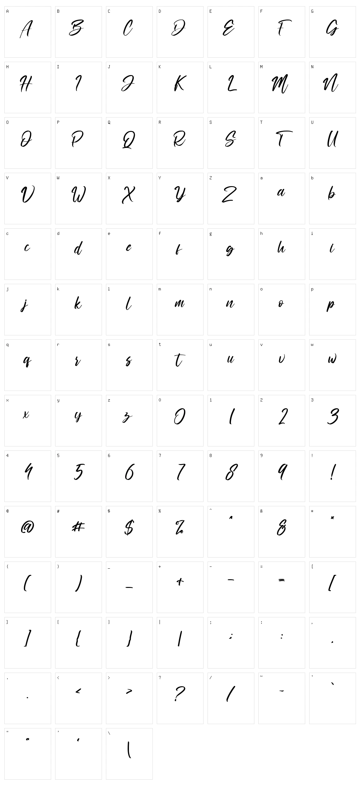 Ronttsein Character Set