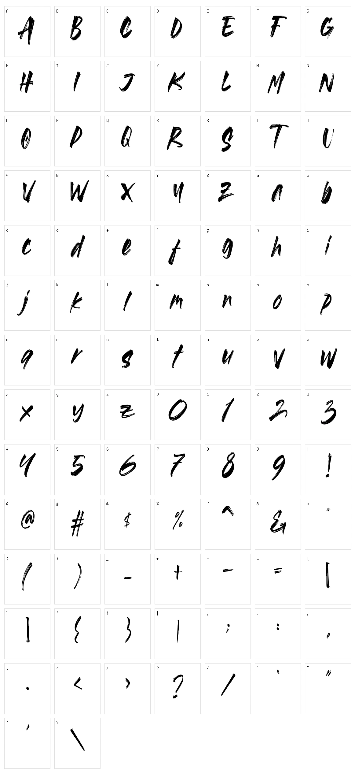 Akihabara Brush Character Set