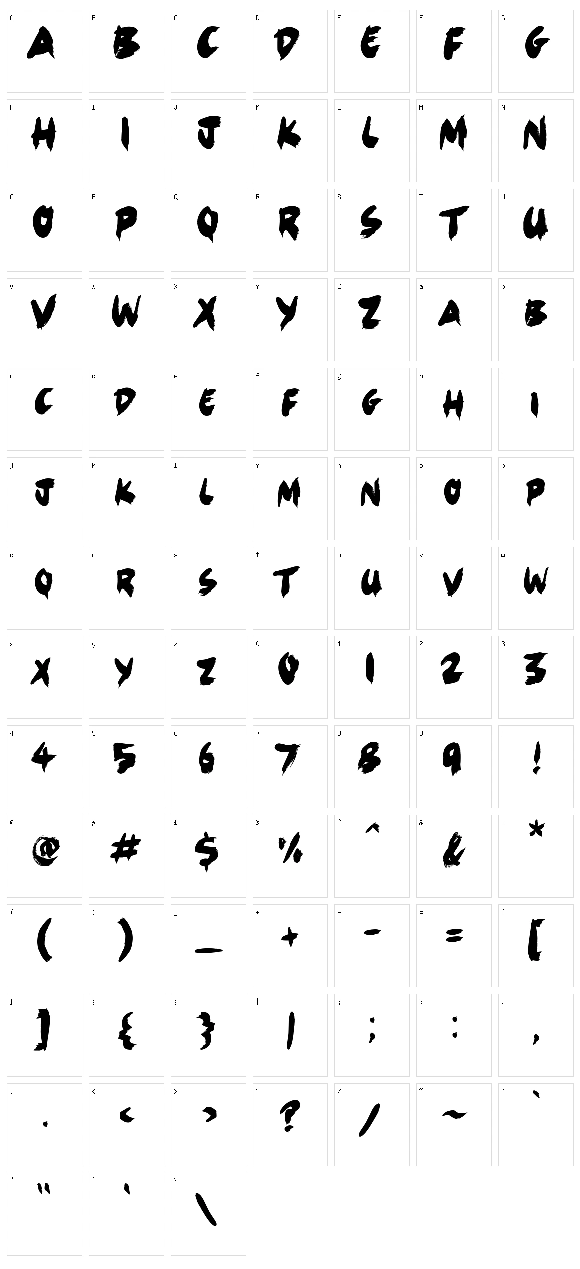 The Here Now Character Set