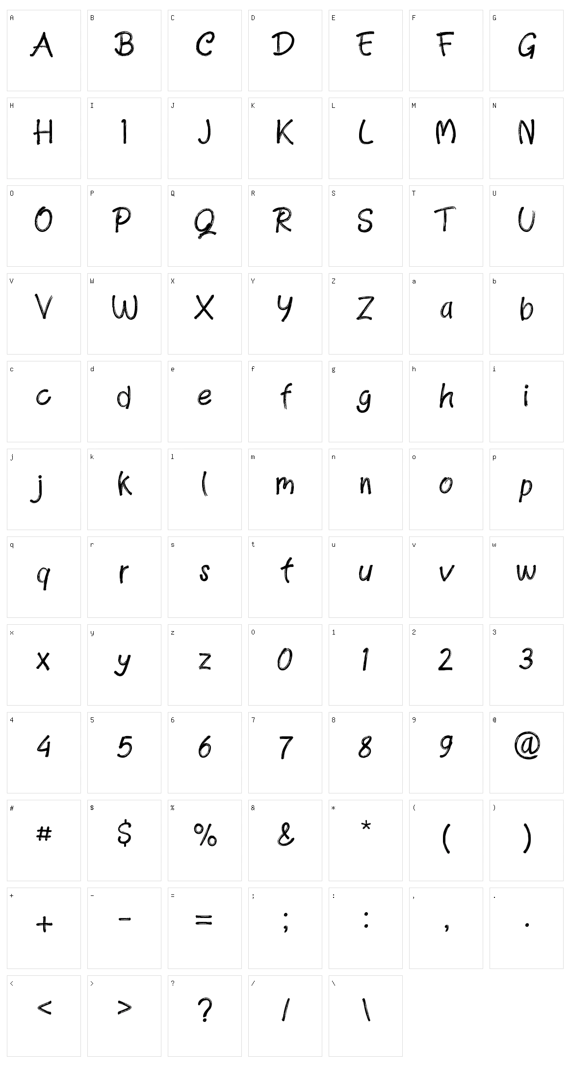 Charles Brown Character Set
