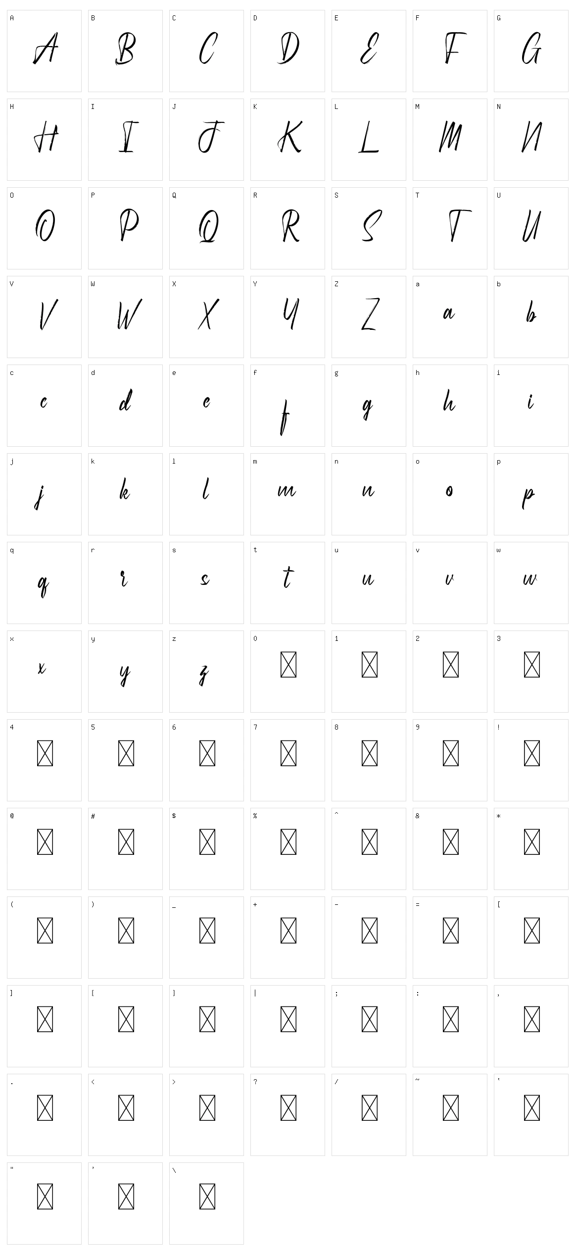 Hydrilla Character Set