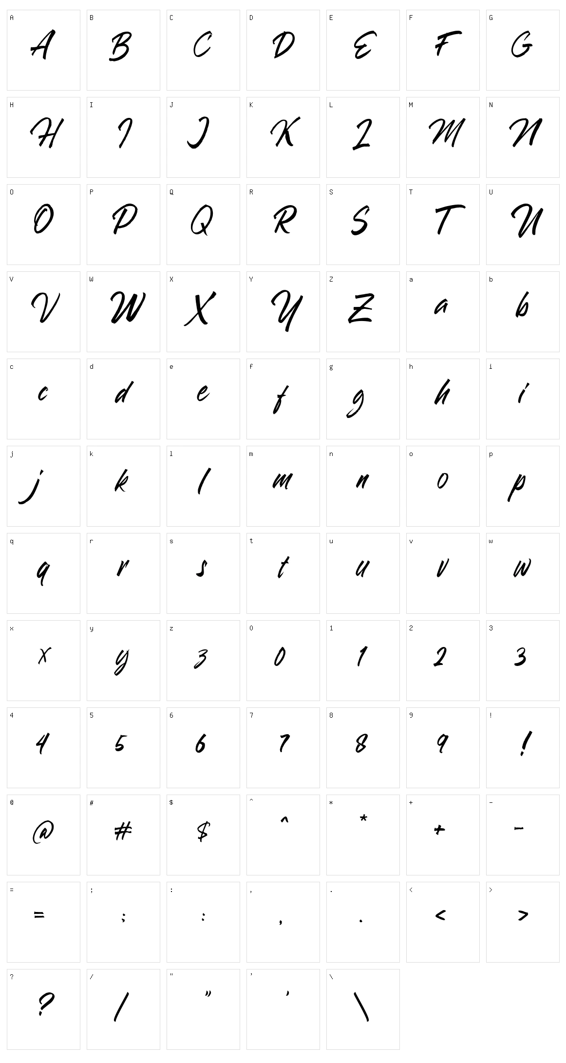 Blakestone Character Set