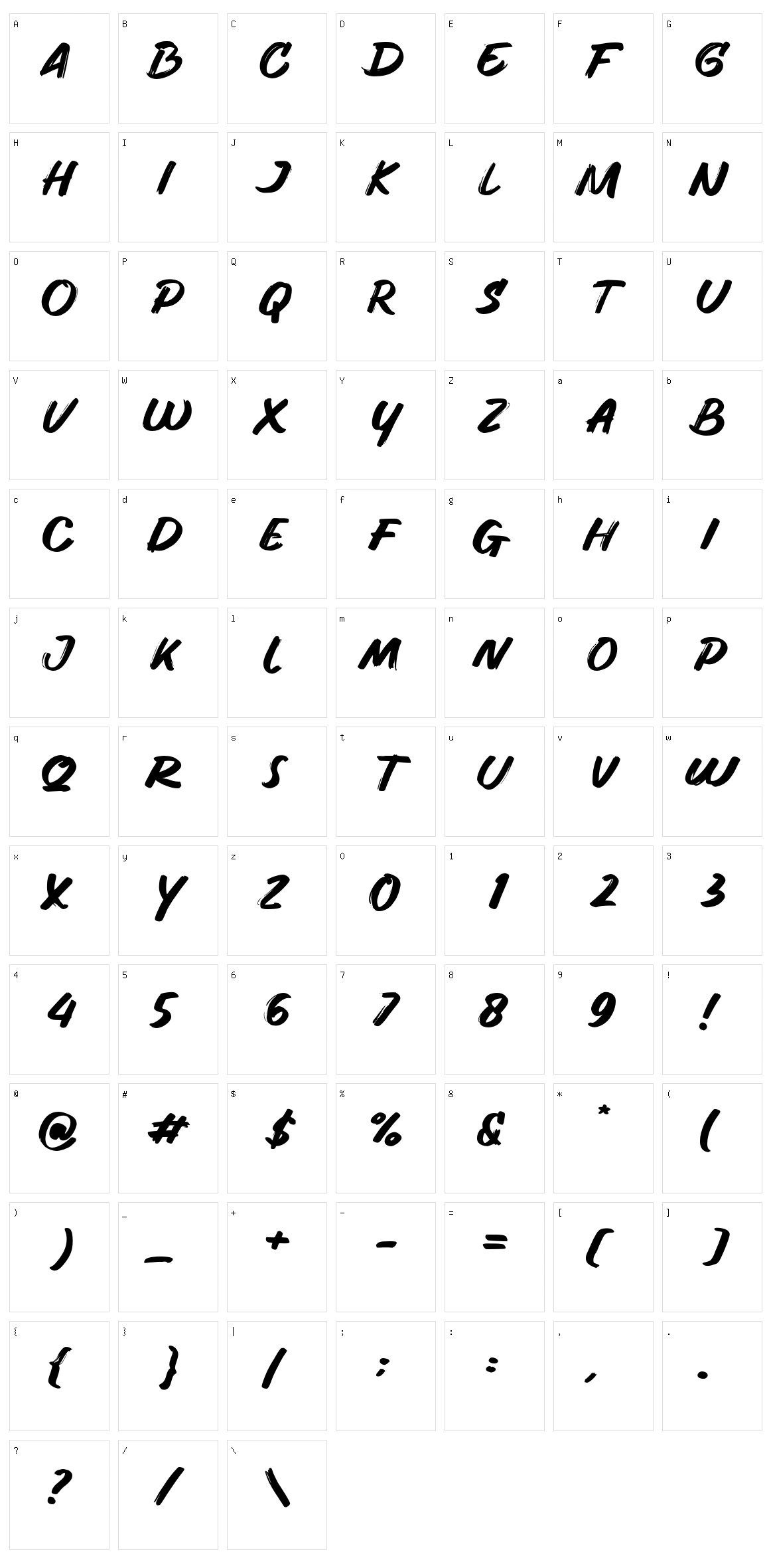 Hunger Character Set