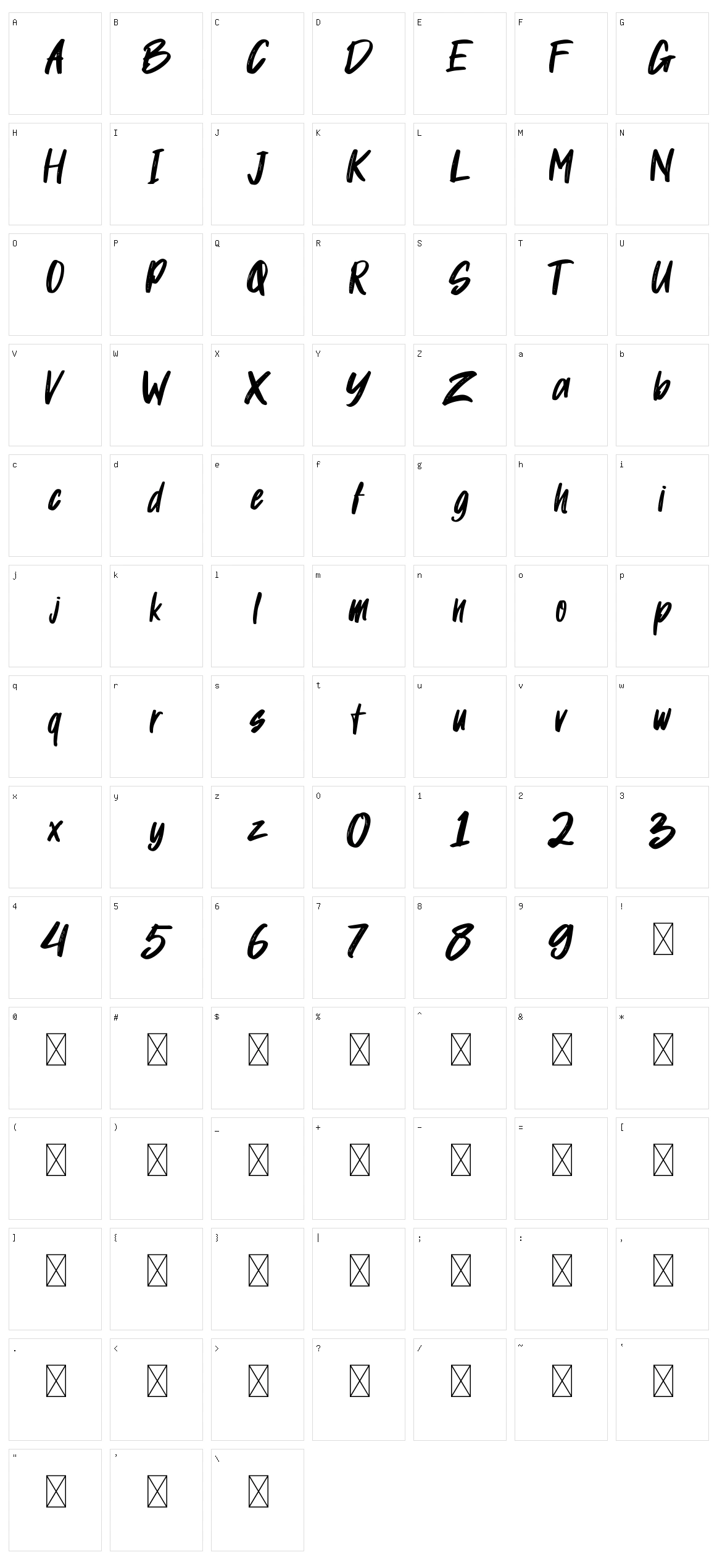 Guinel Character Set