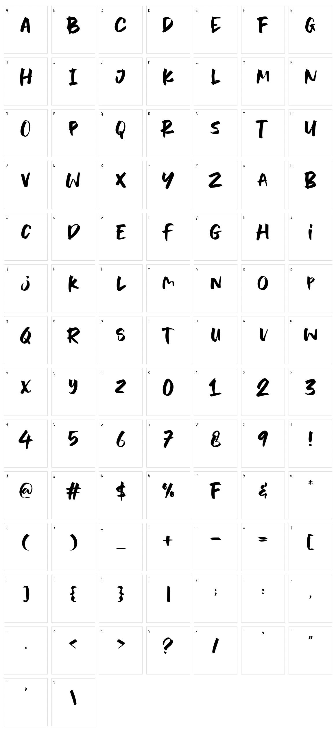 North Bridge Character Set