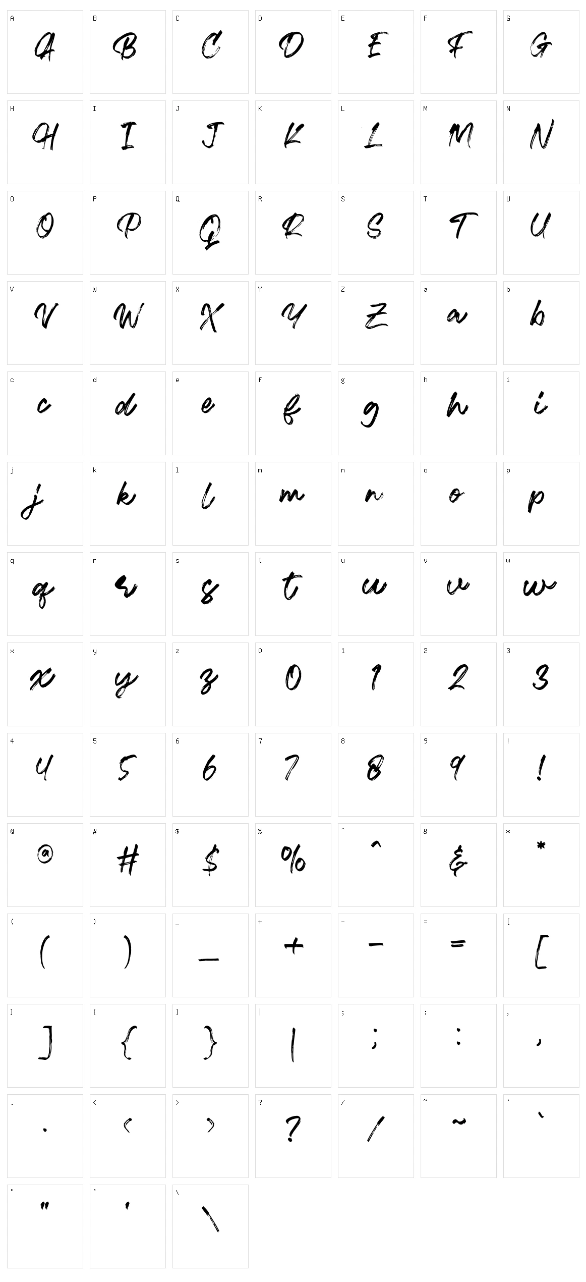 Ramez Character Set