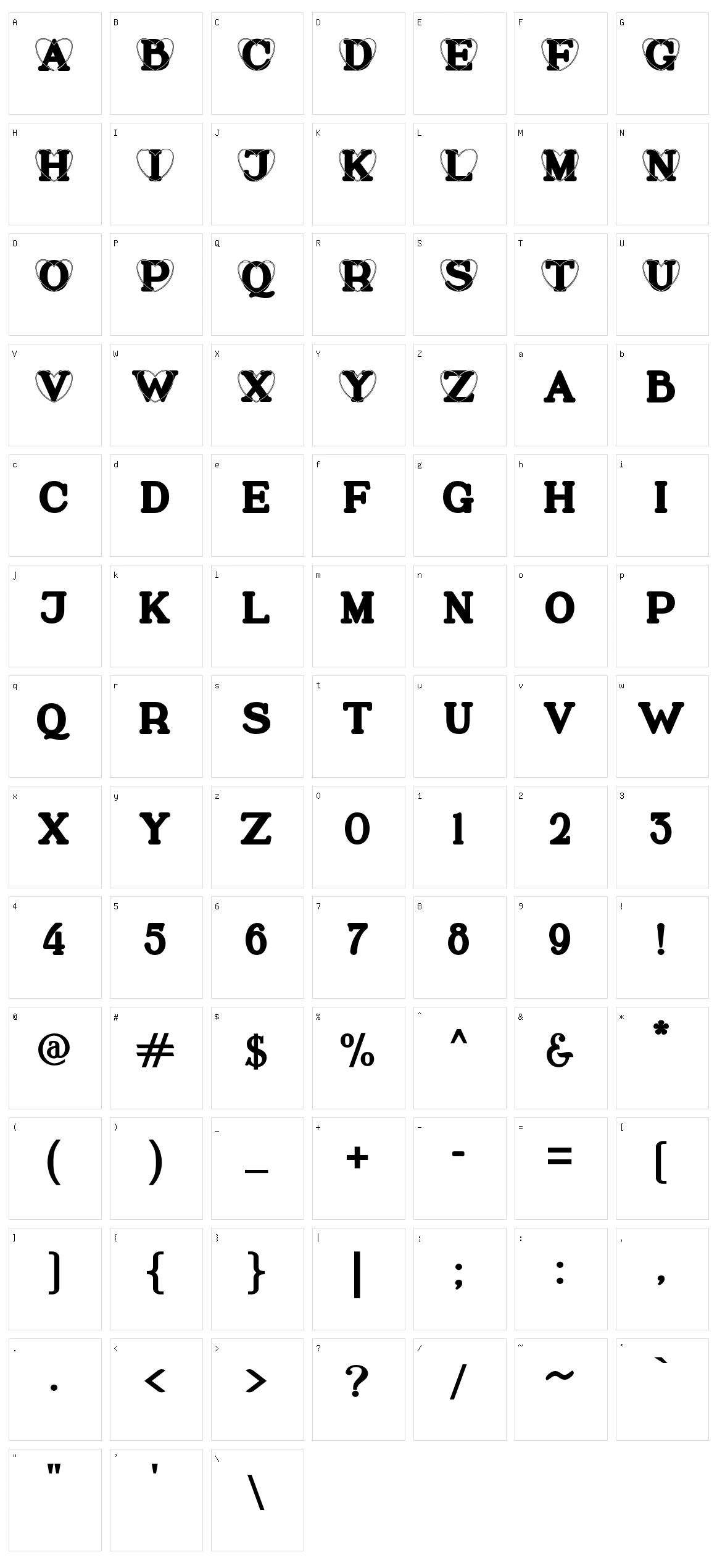 Lovely Day Character Set