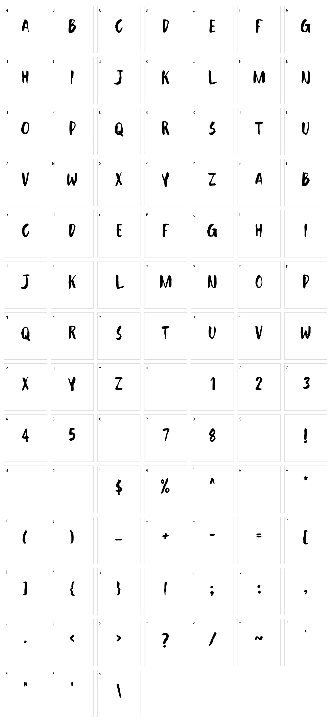 Unless Character Set