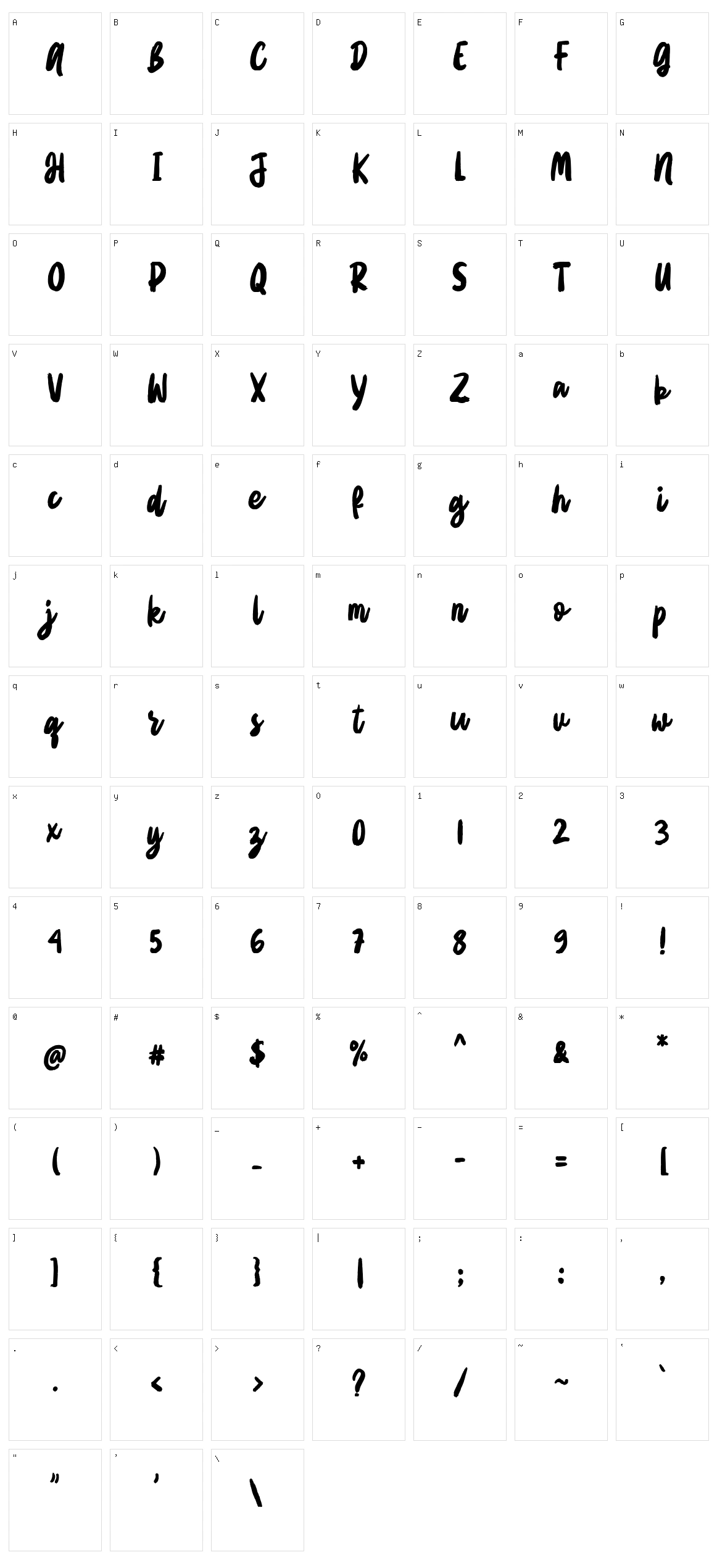 Alfissa Character Set