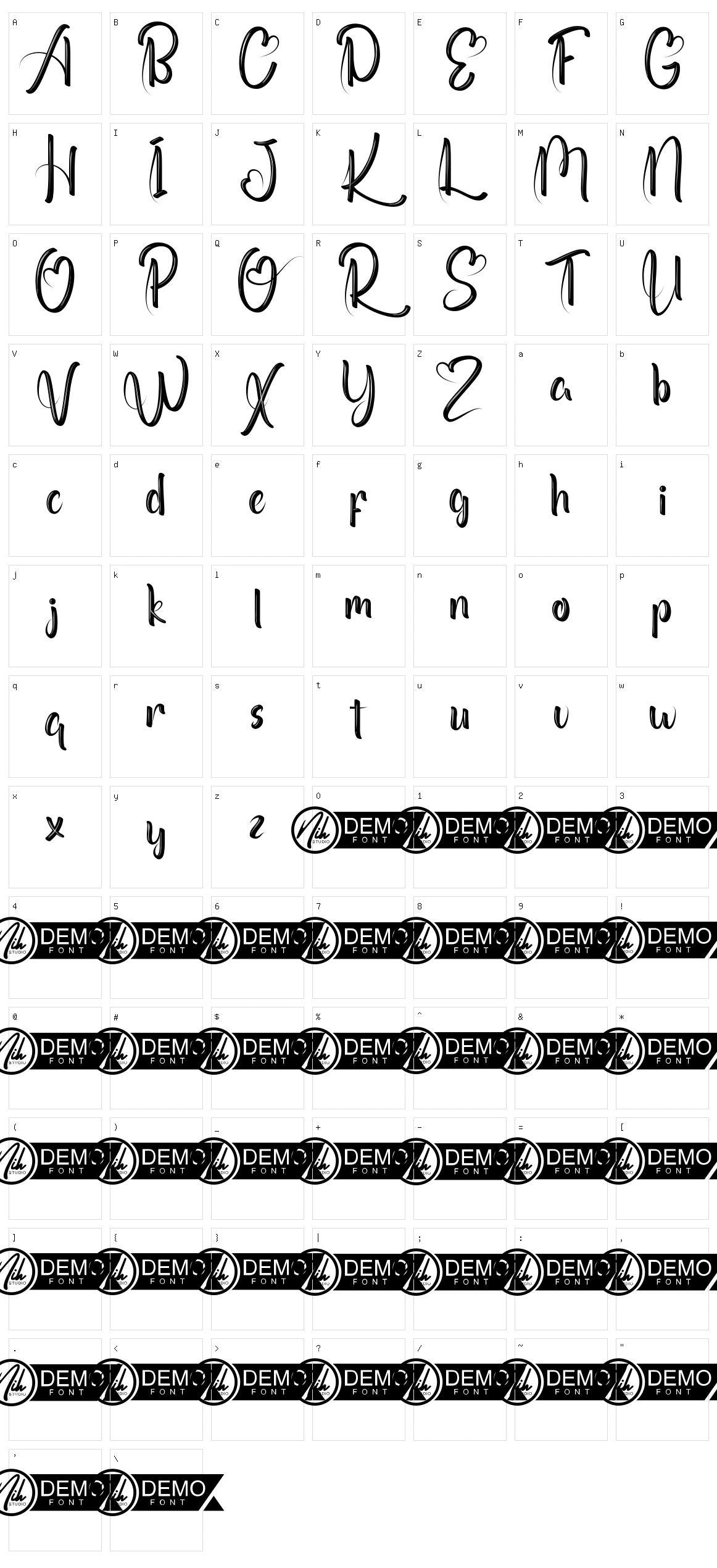 Kramfors Character Set