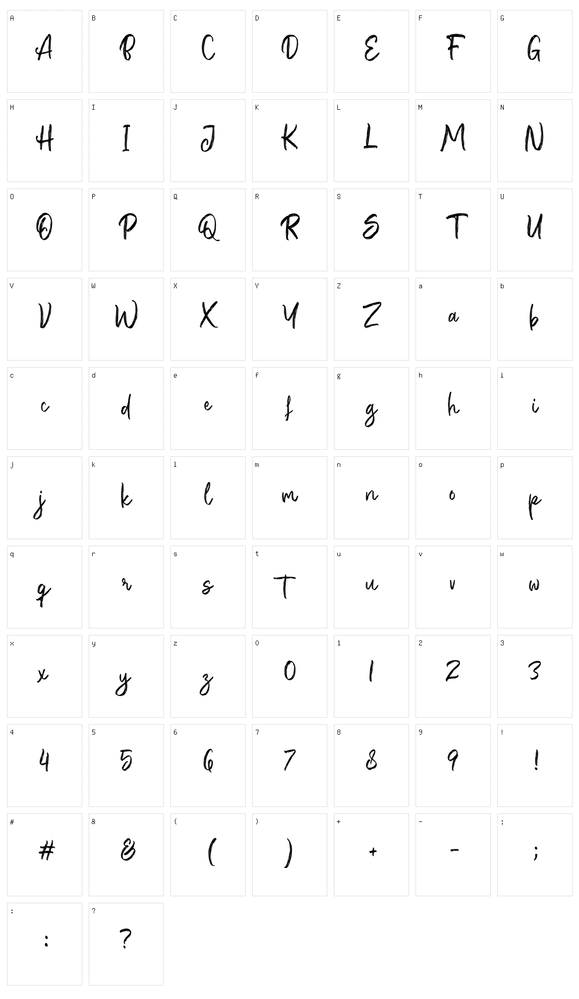 Buster Character Set