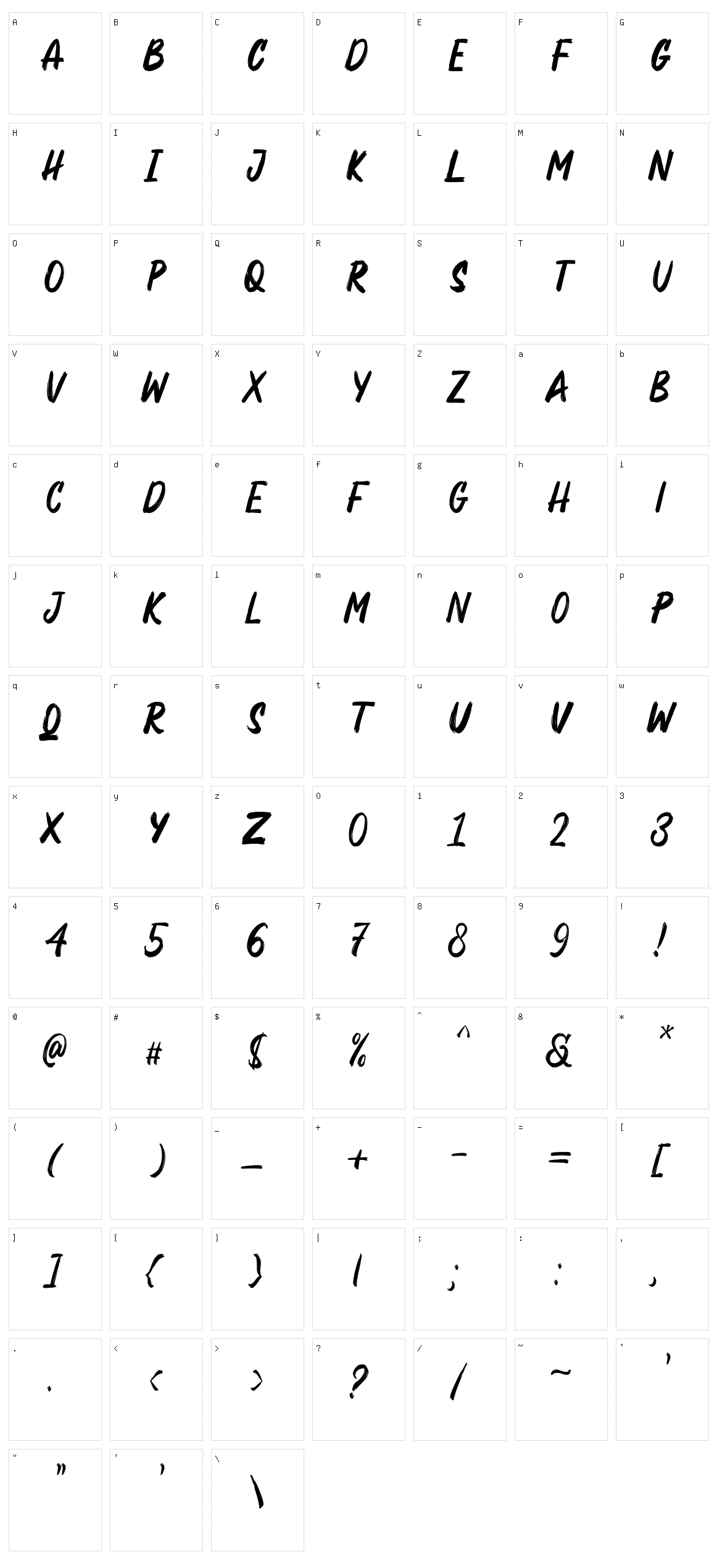 Rogersan Character Set