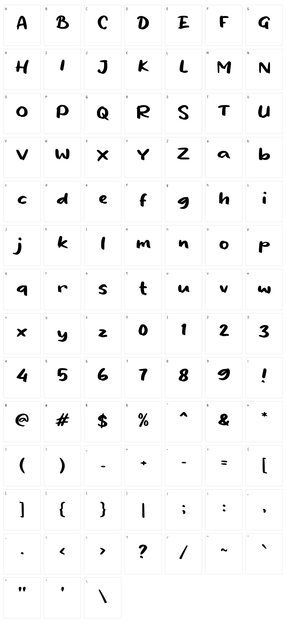 f Fisha Character Set