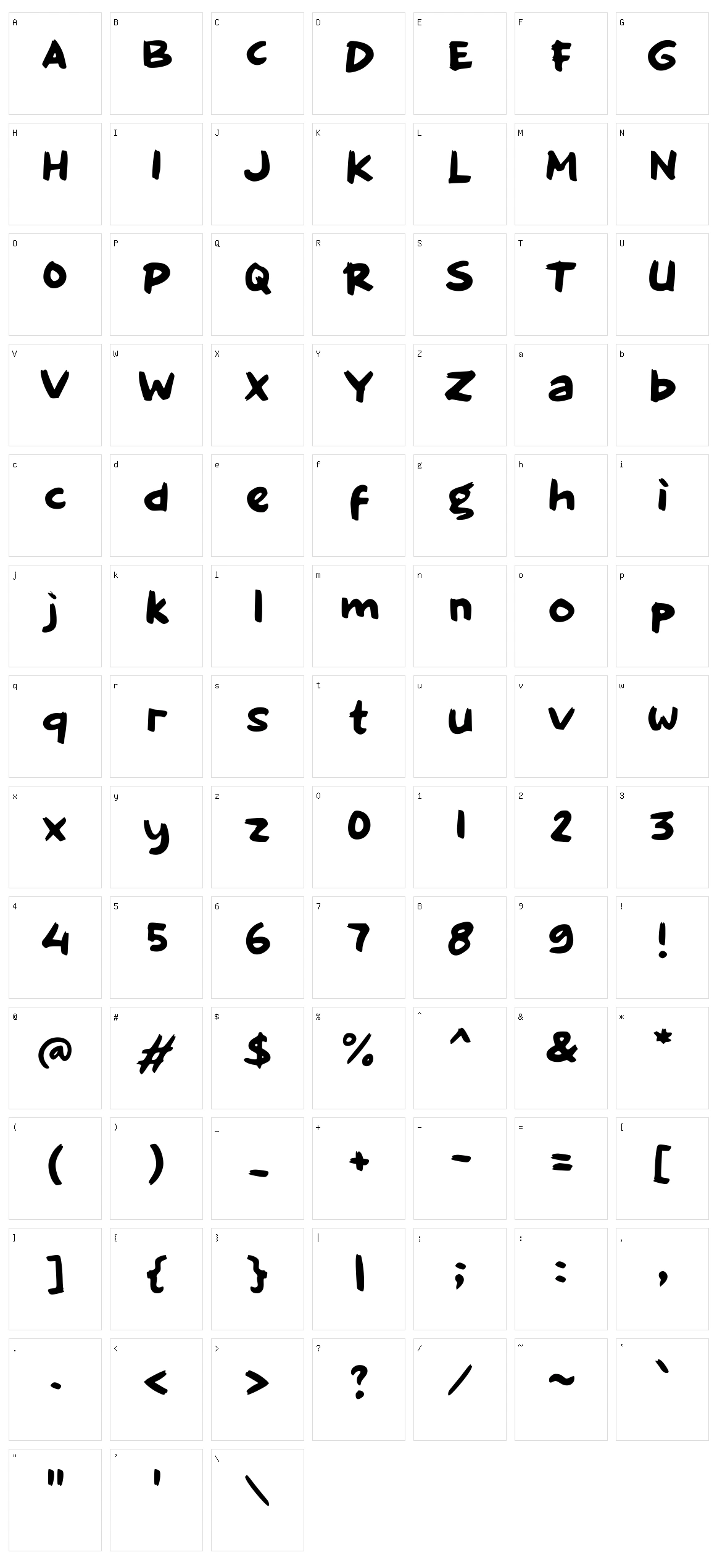 f Folking Character Set