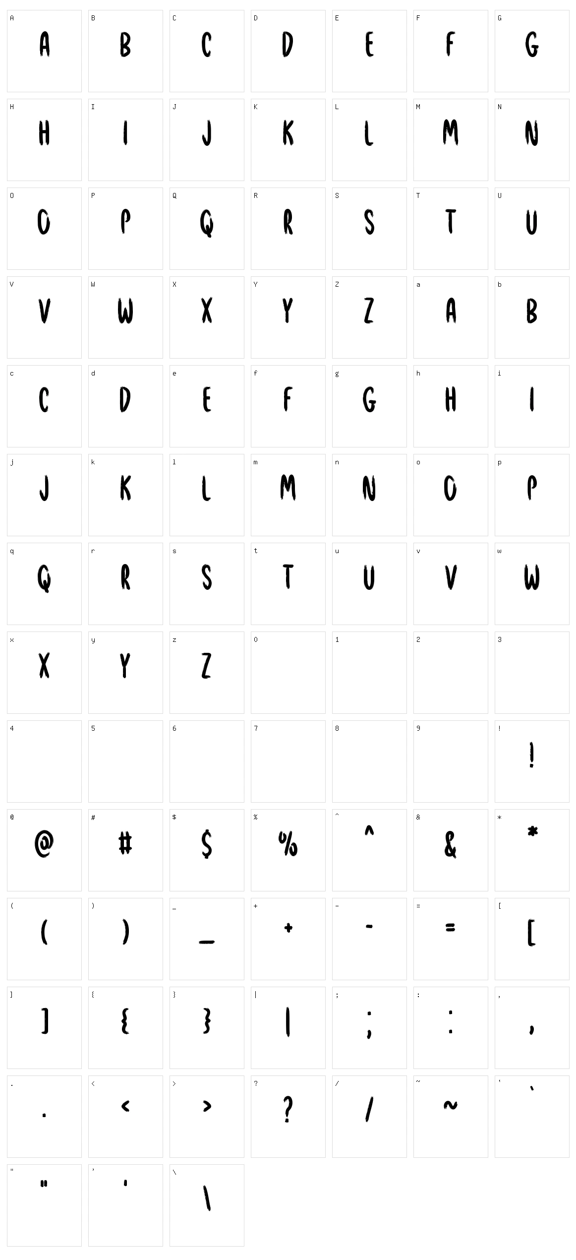Mindfulness Character Set