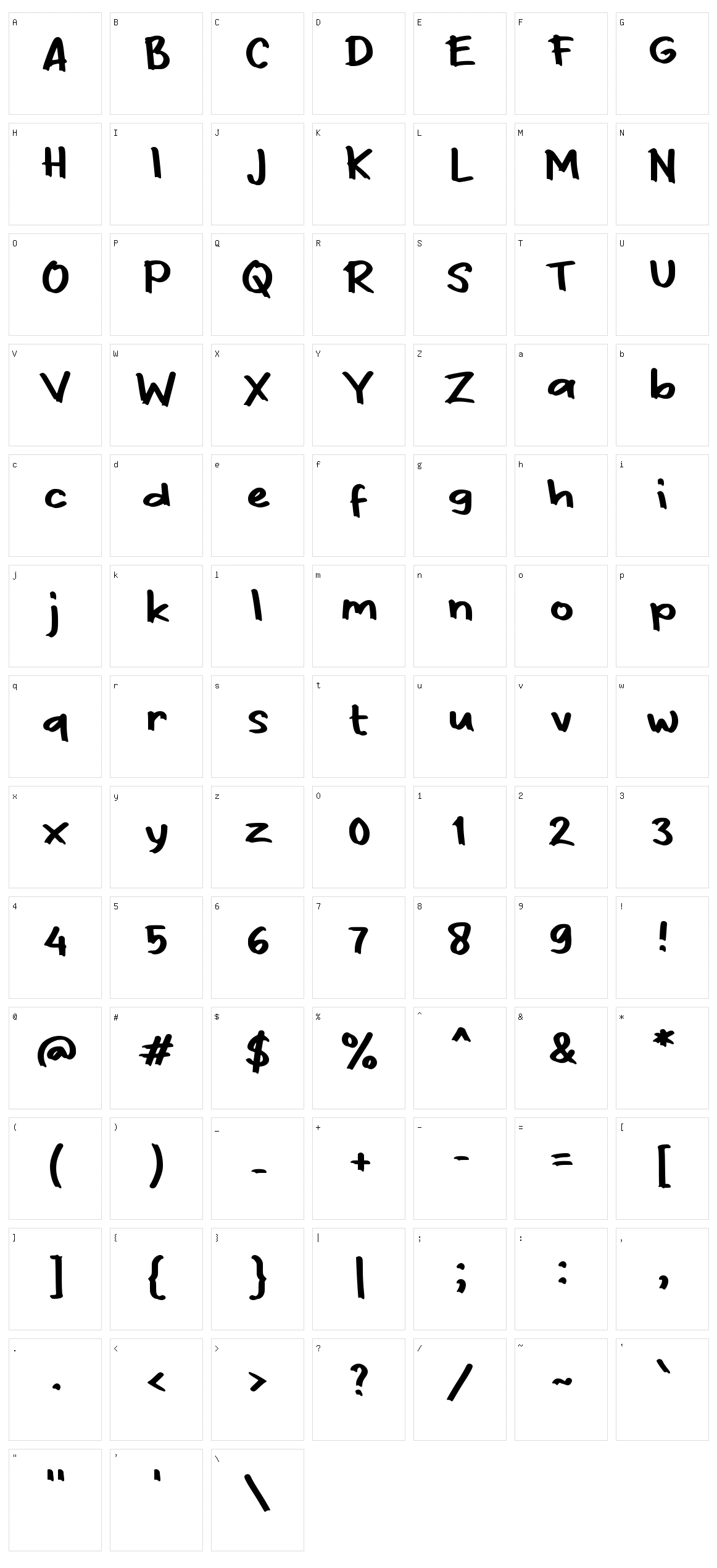 f Flean Character Set