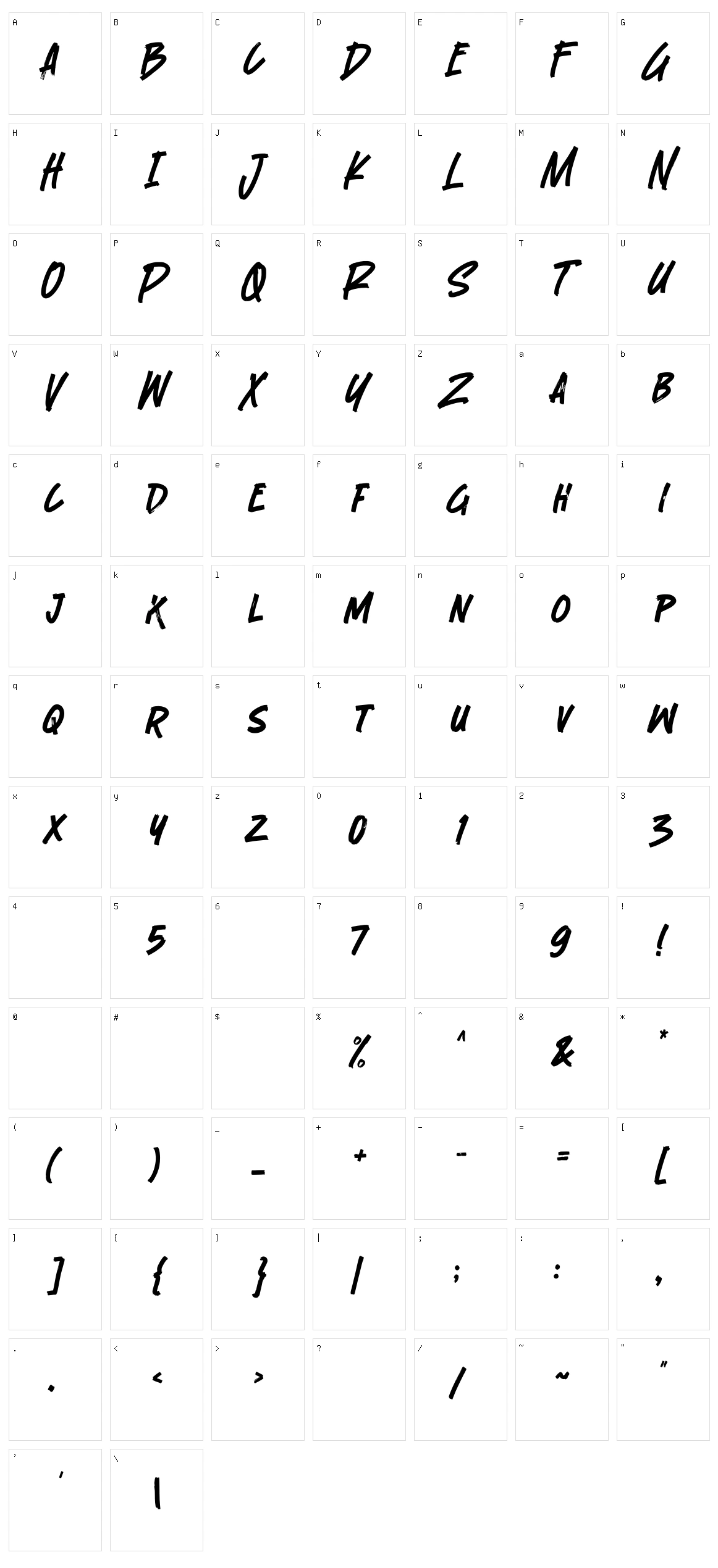 Pathway Character Set