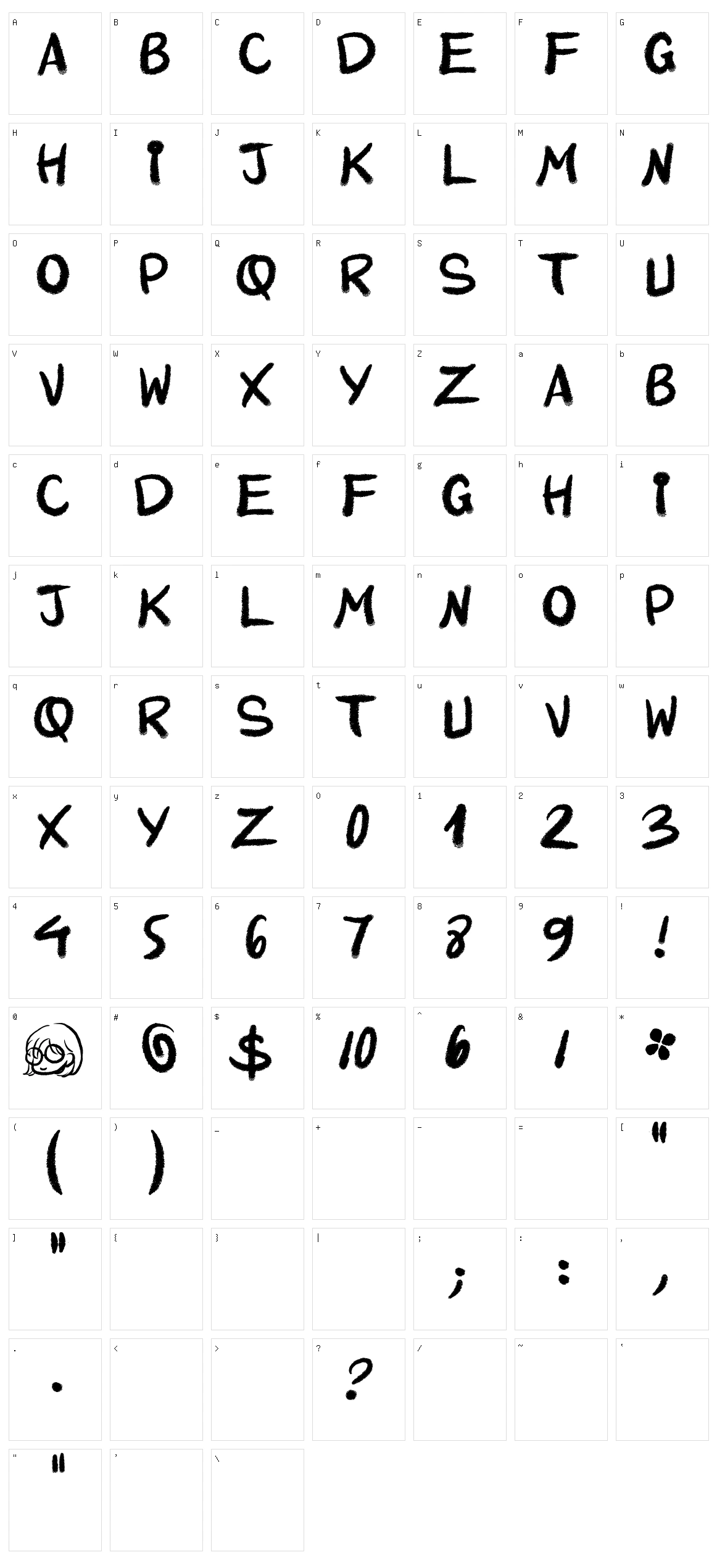 Quinquennial HK Character Set
