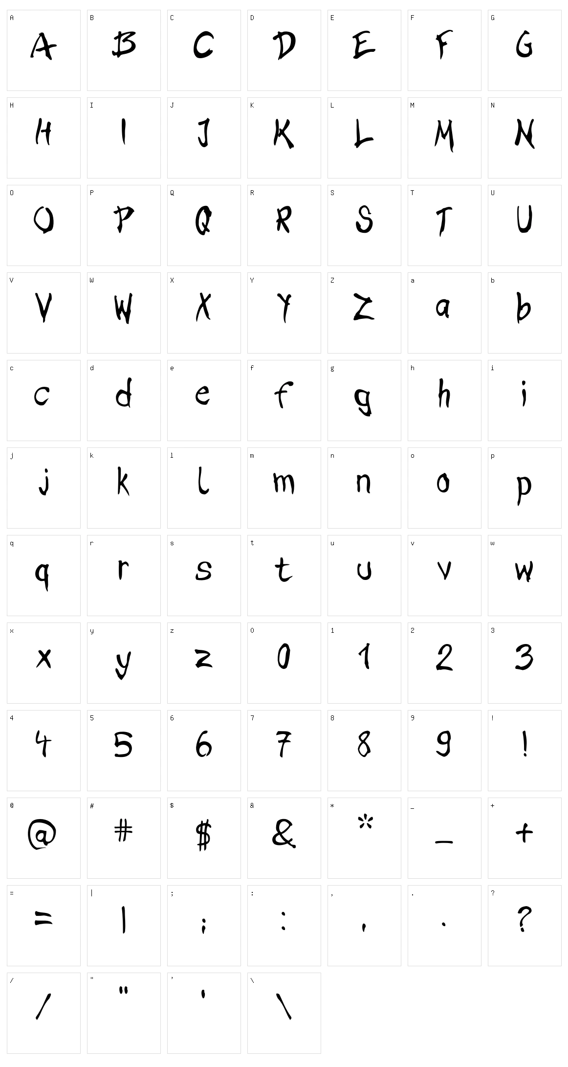 Brush Hour Character Set