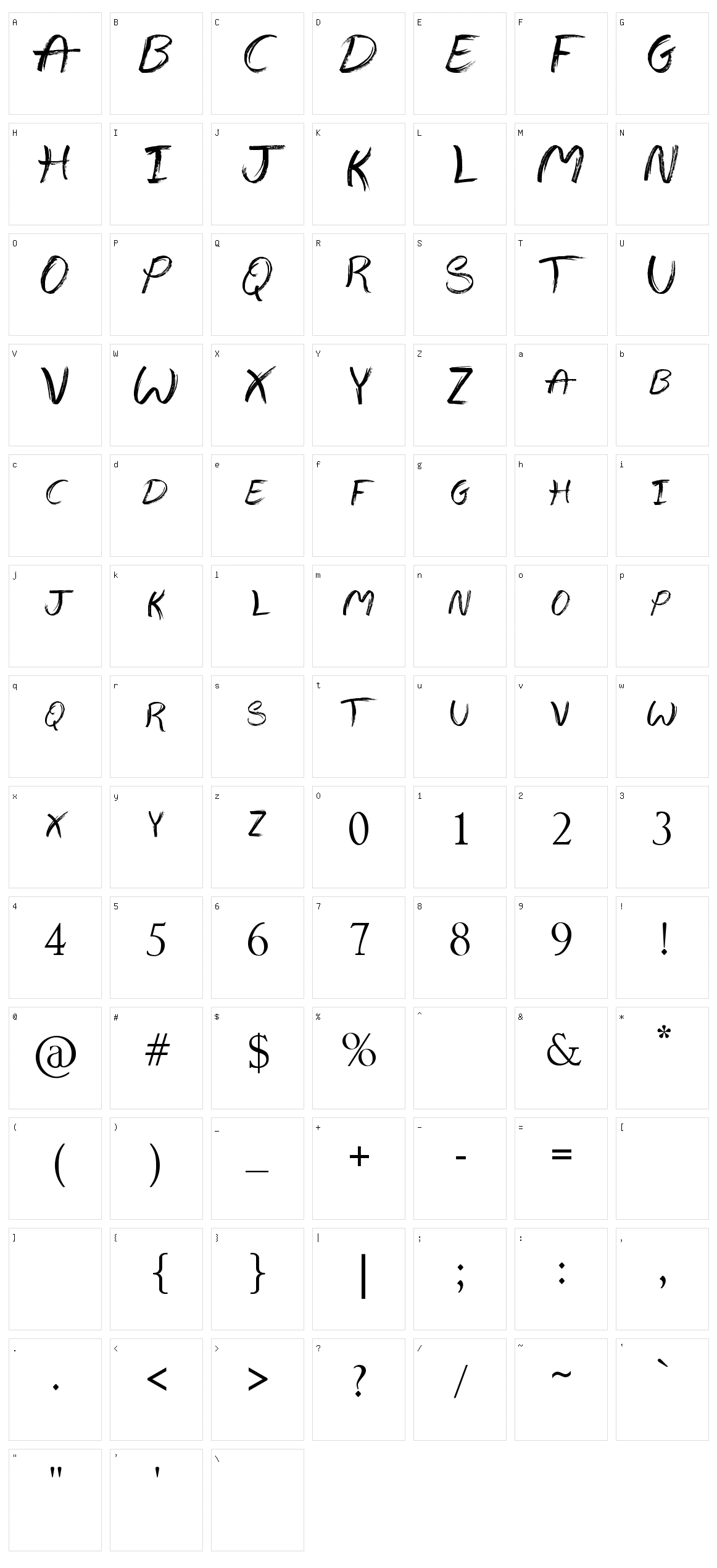 The Abandoned Treasure Character Set