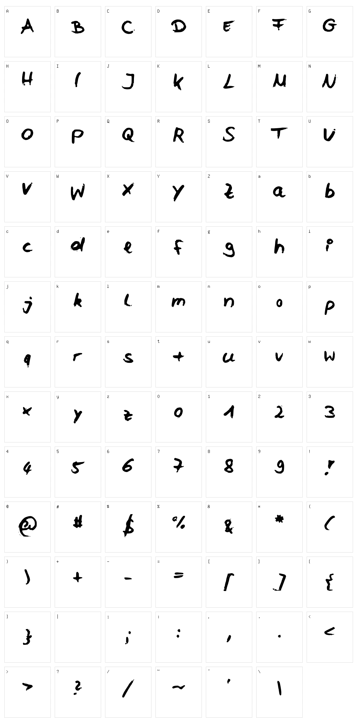 Celi Character Set