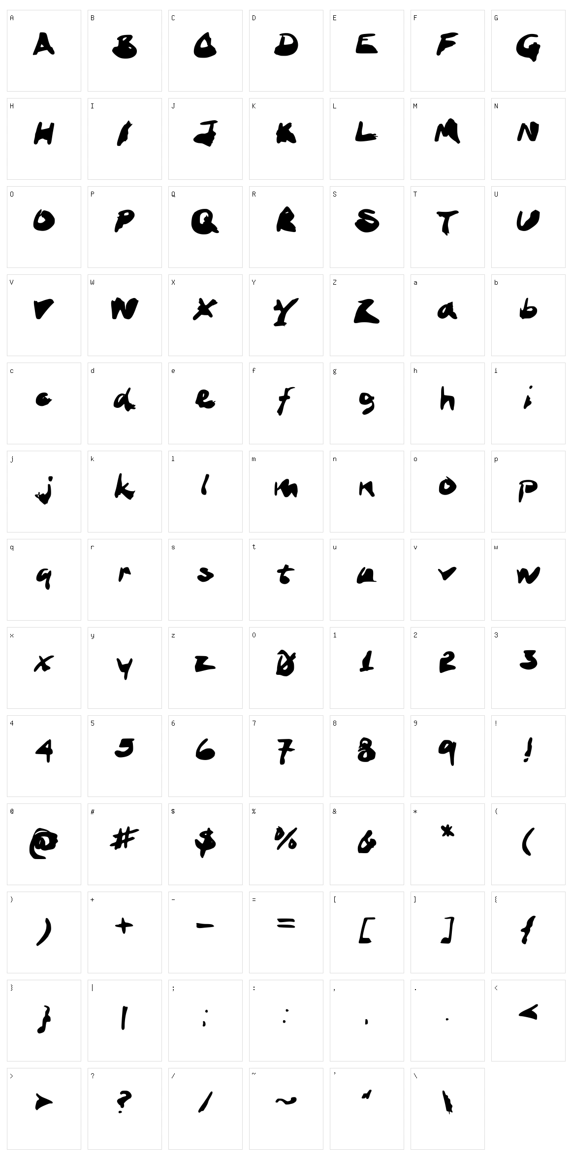 Ink Stand Character Set