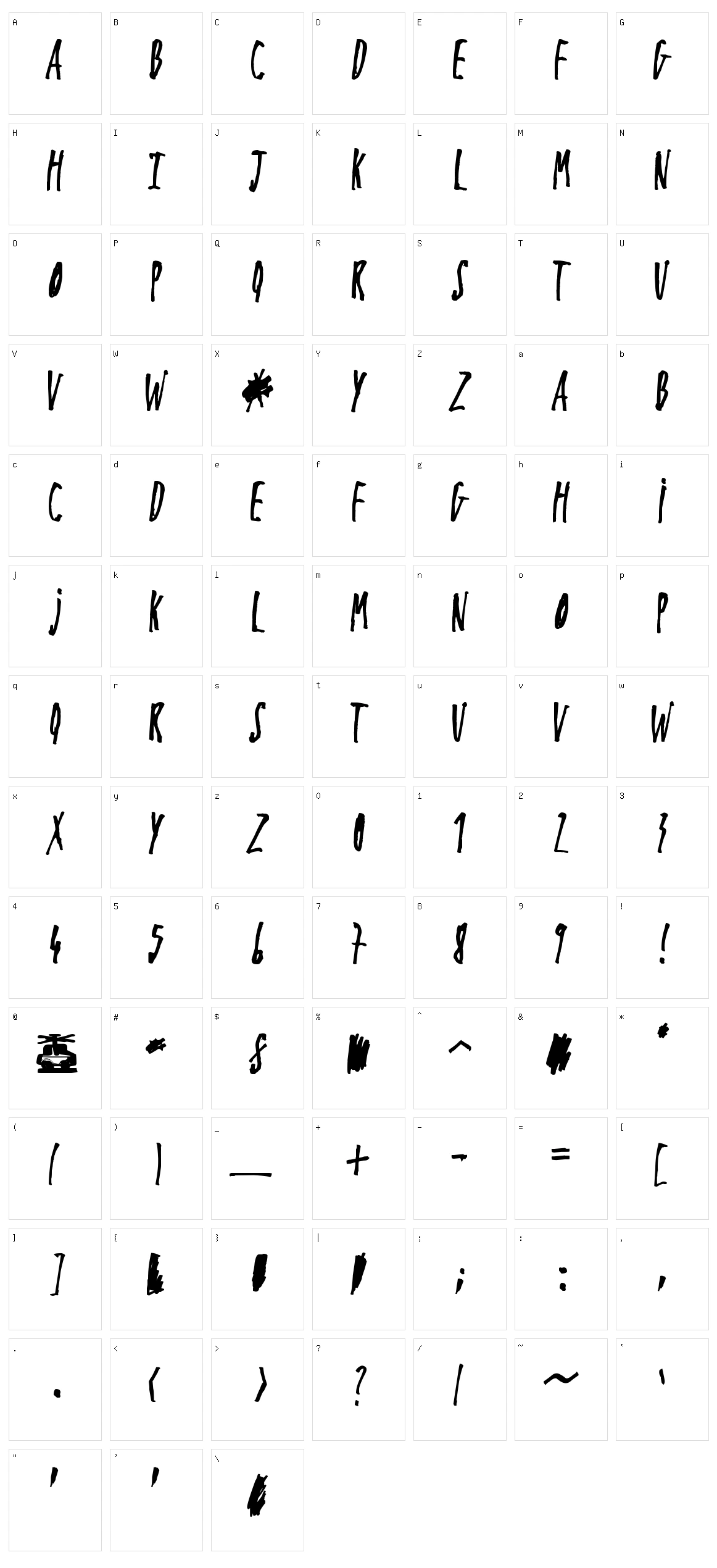 Yo Lobi Character Set