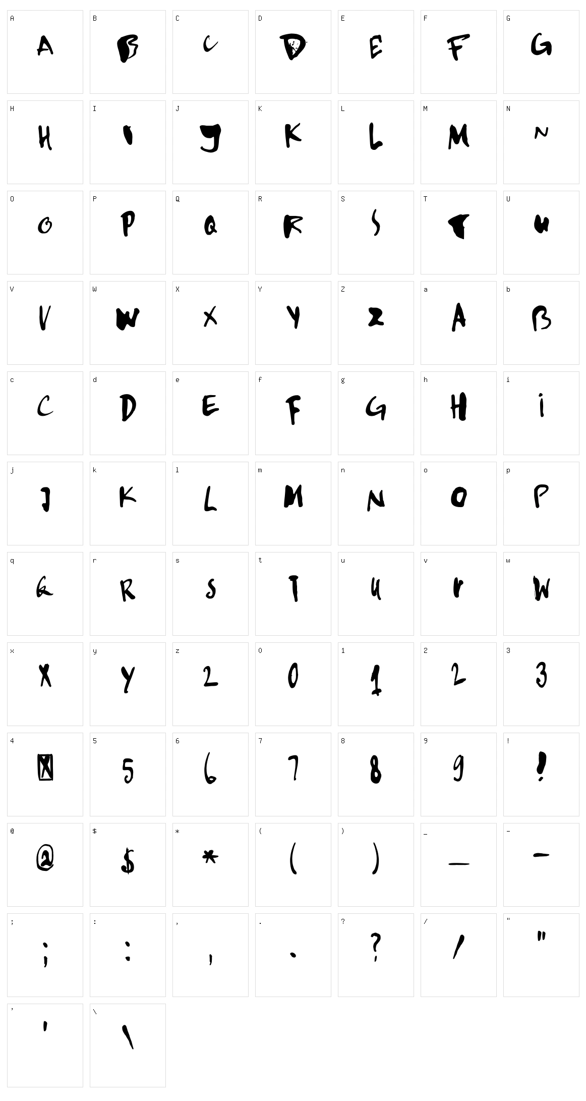 DK Kempoka Character Set