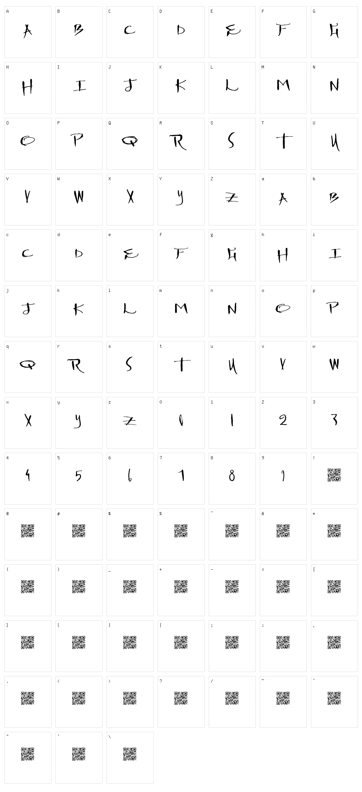 Drawing Machine Character Set
