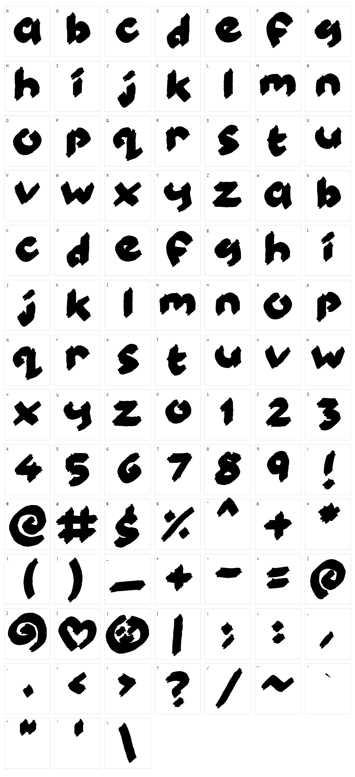 Kiddy Paints Character Set