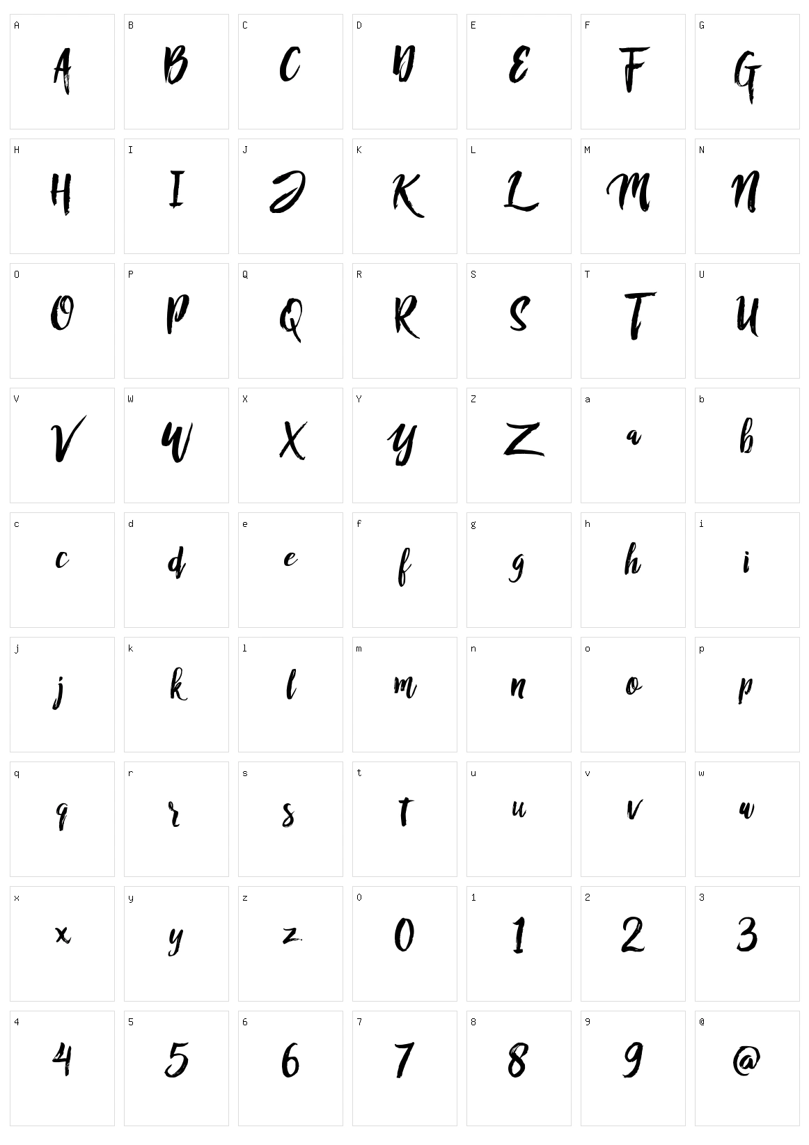 RofiTaste Character Set