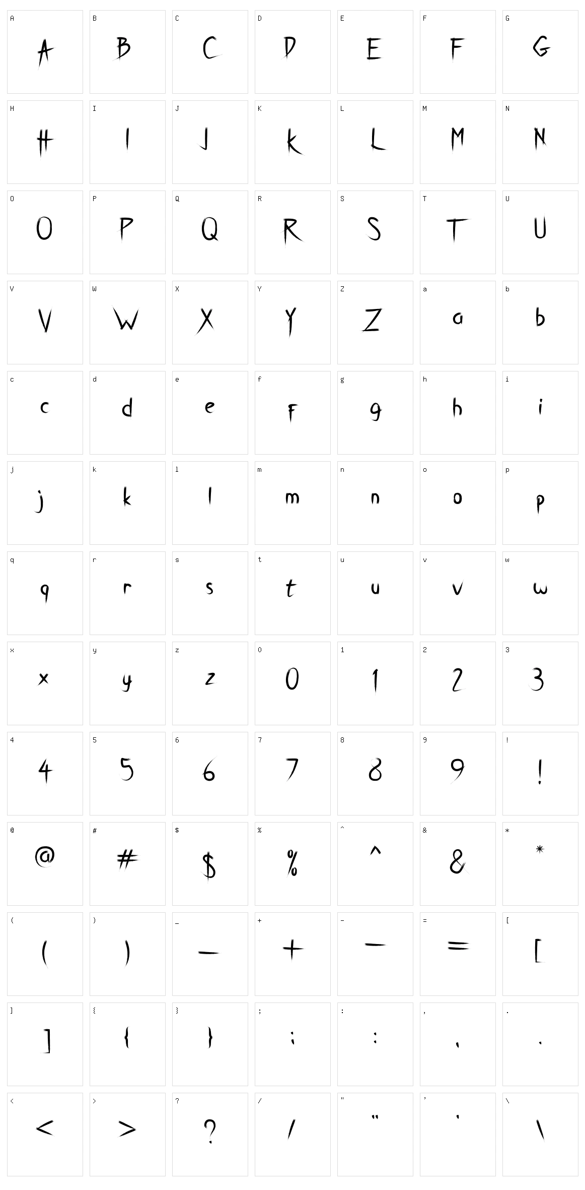 Breathe Karma Character Set
